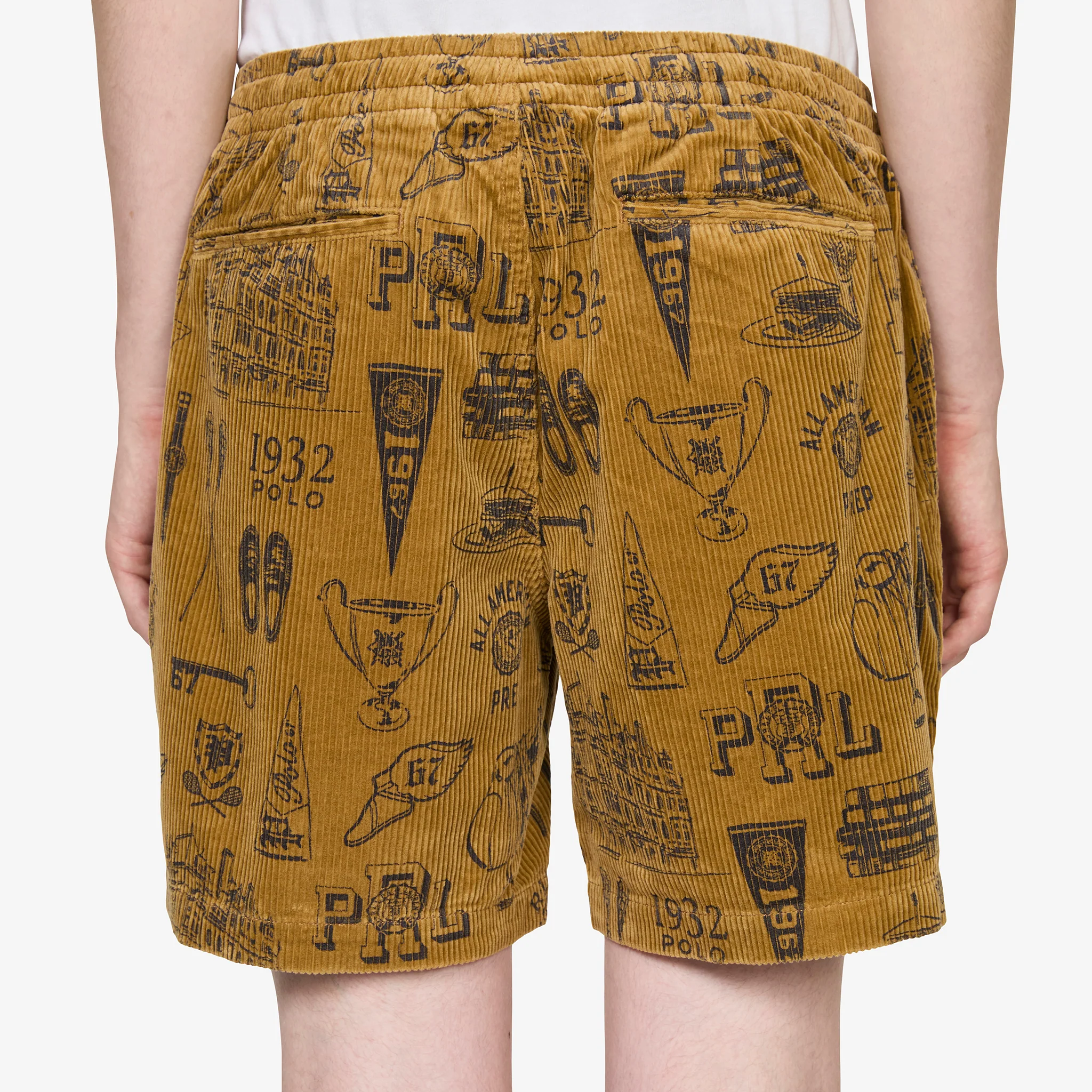6-Inch Polo Prepster Corduroy Short Golden Brown Preppy Diary - Image 4