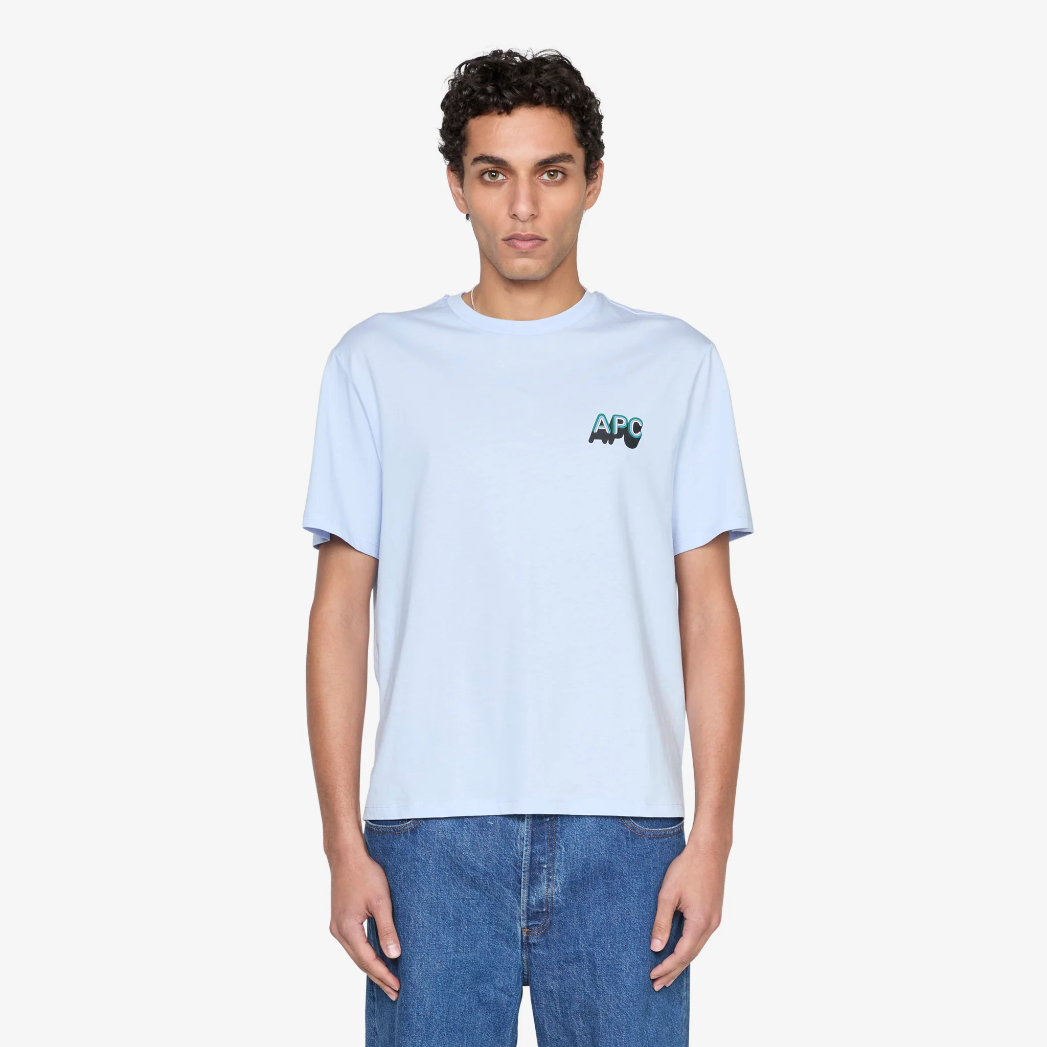 70's H T-Shirt Sky Blue