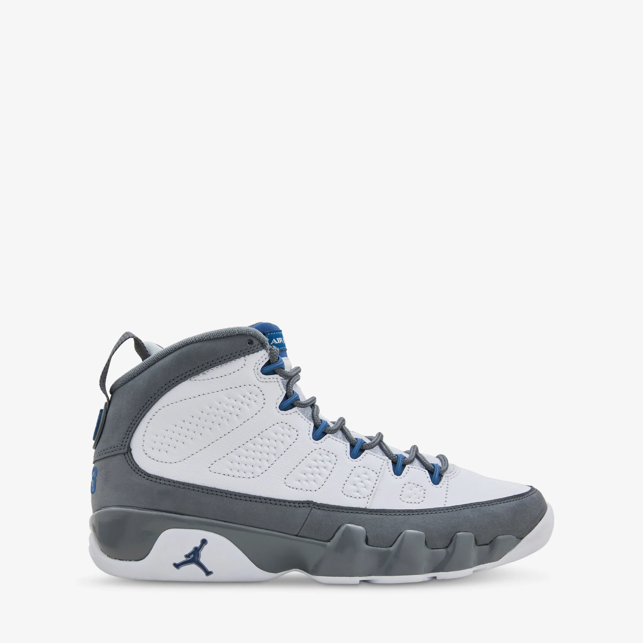 Air Jordan 9 Retro White | French Blue | Flint Grey - Image 2
