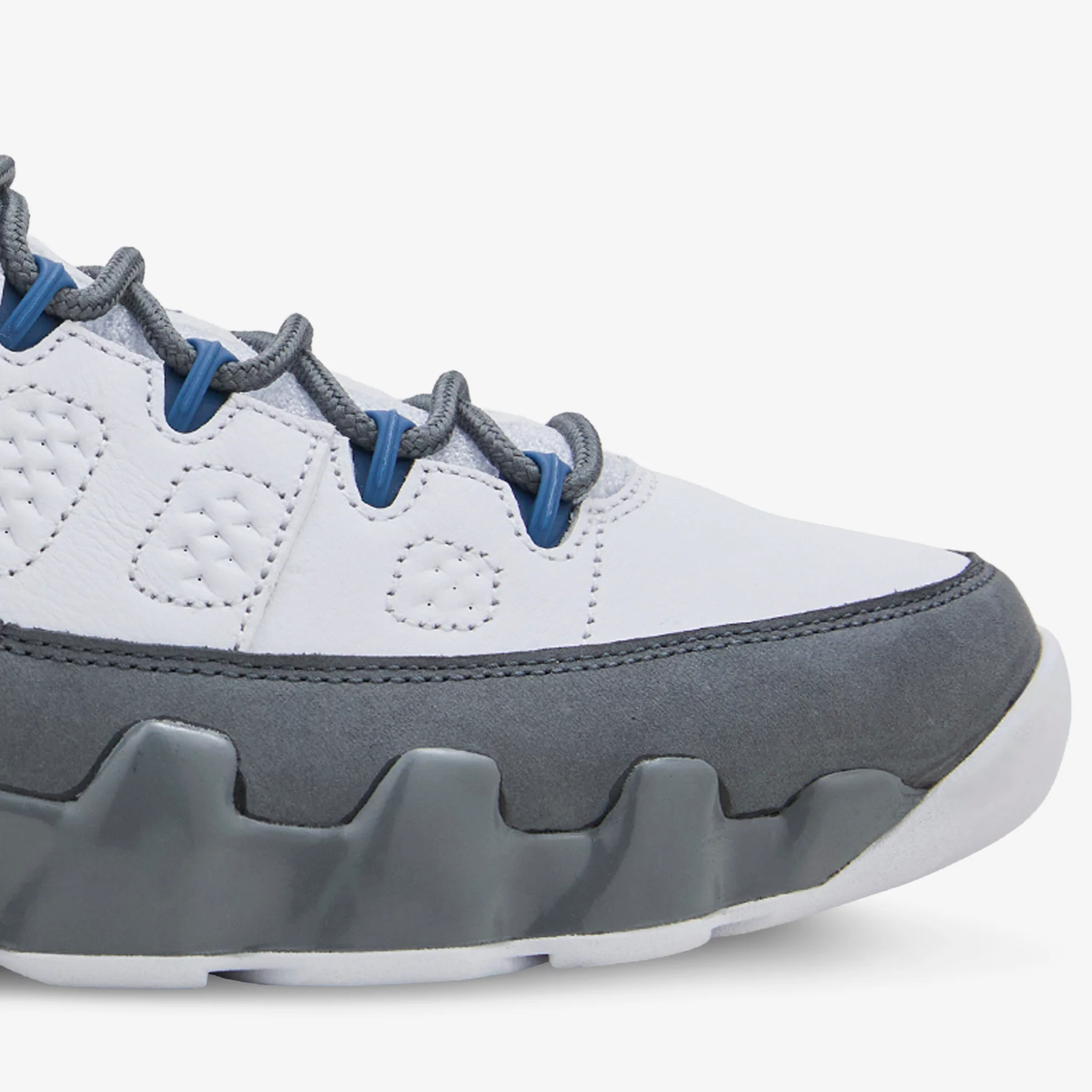 Air Jordan 9 Retro White | French Blue | Flint Grey - Image 4