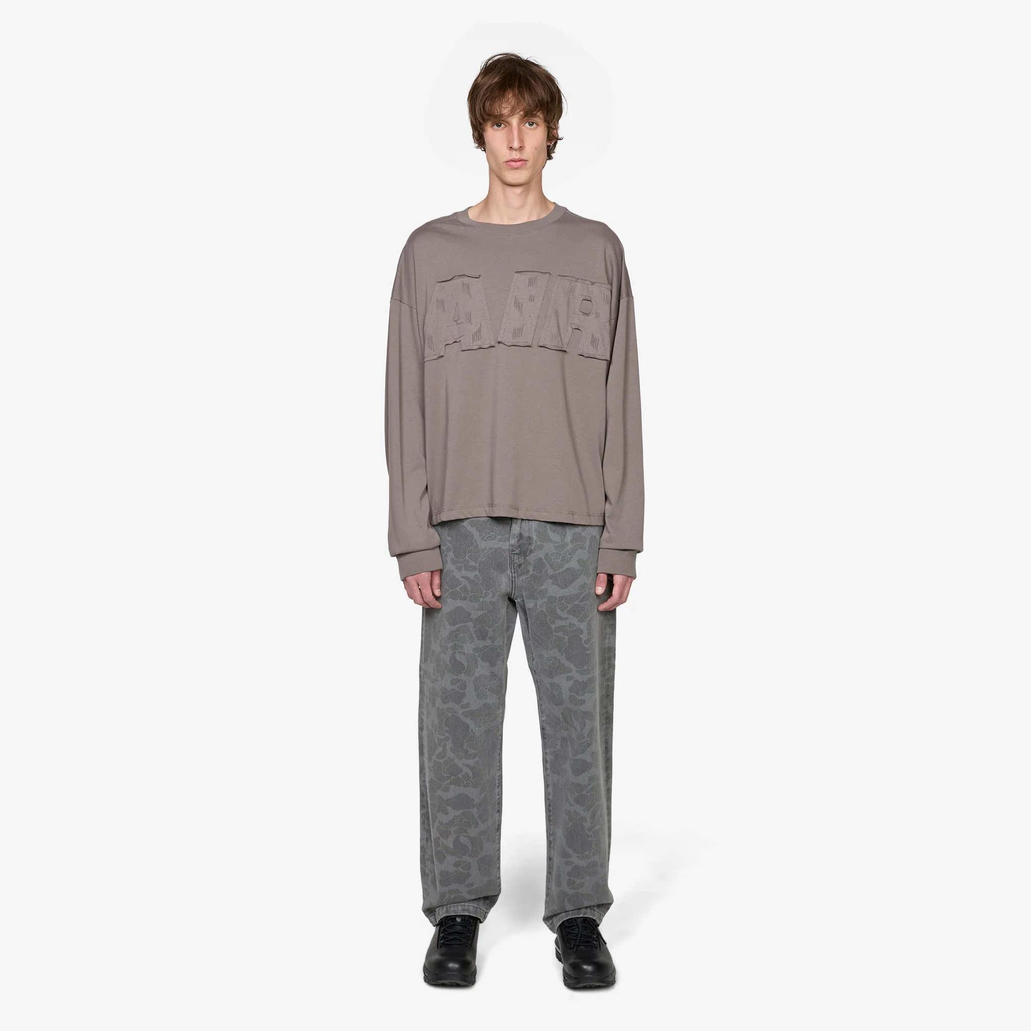 Air Longsleeve OS T-Shirt Cave Stone - Image 4