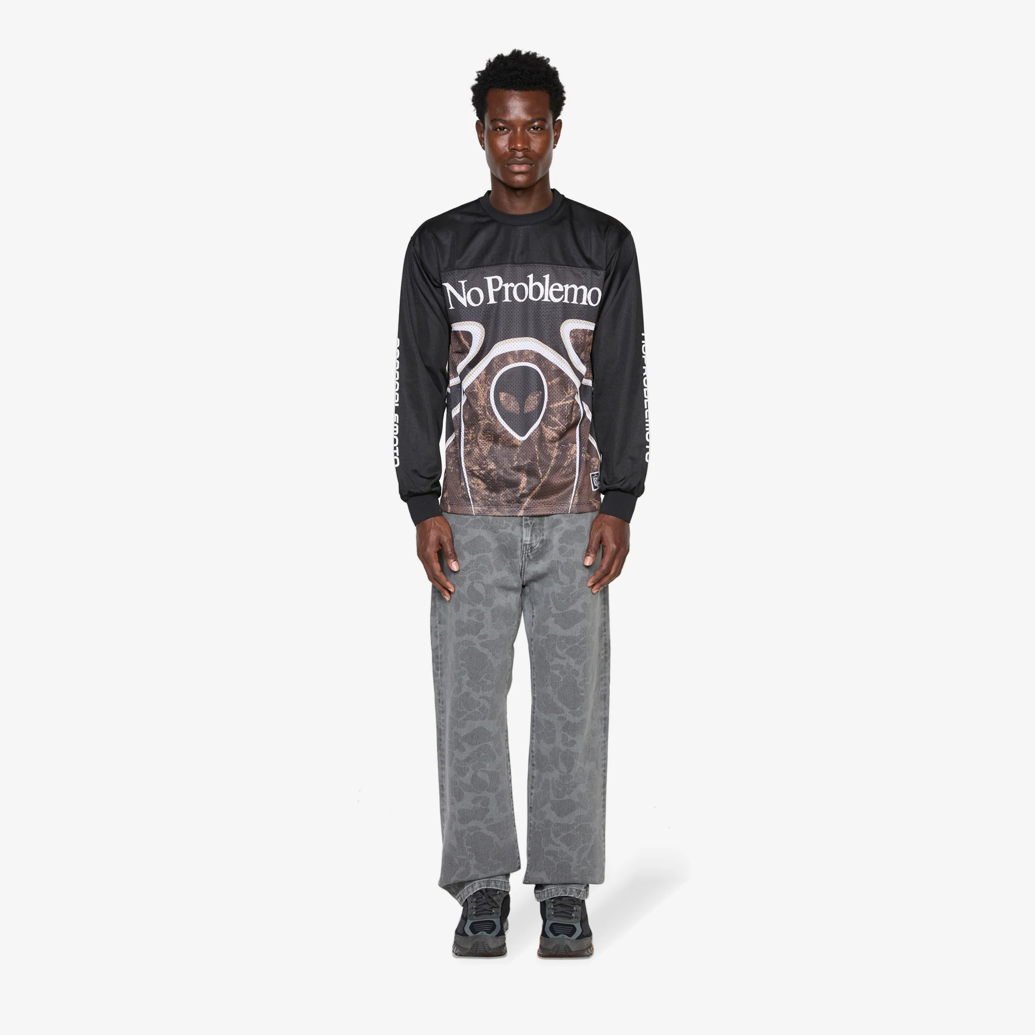 Alien Longsleeve Moto T-Shirt Black - Image 6