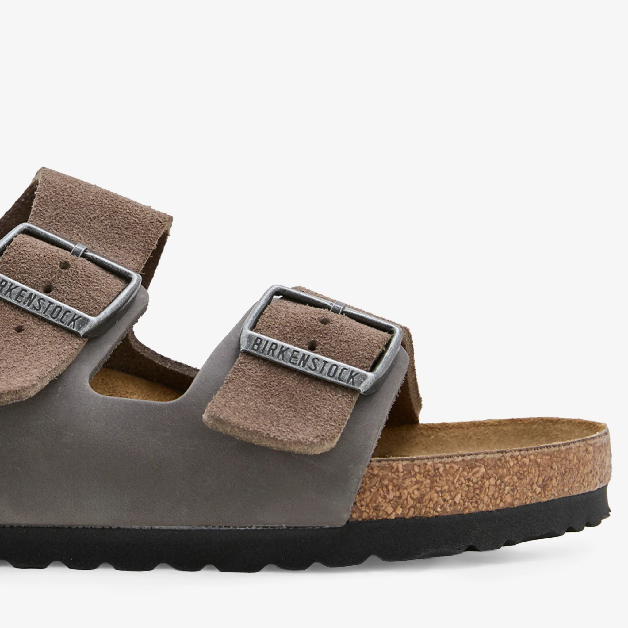 Arizona Concrete Grey Oiled Suede | Leather - Image 4