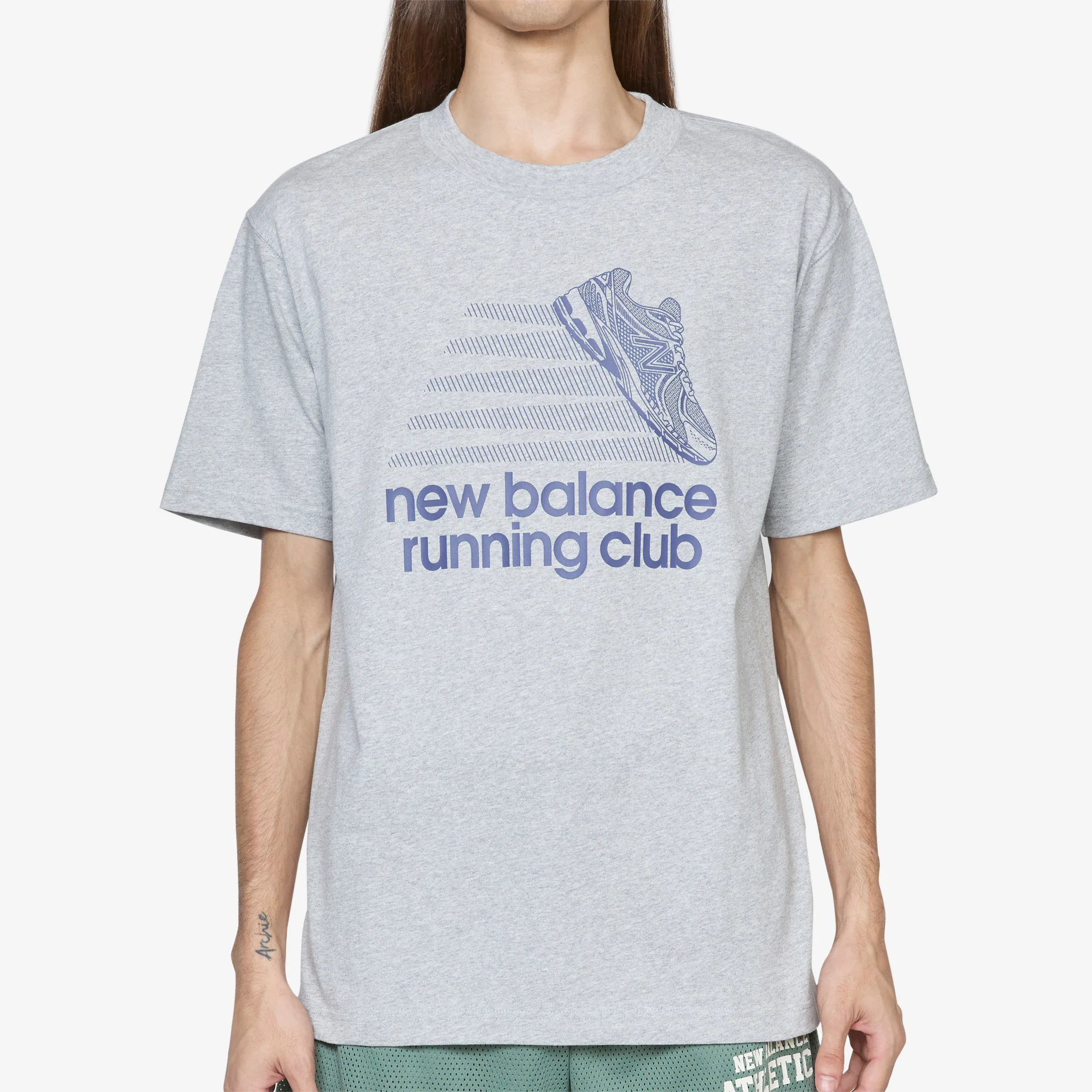 Athletics Running Club T-Shirt Athletic Grey - Image 4