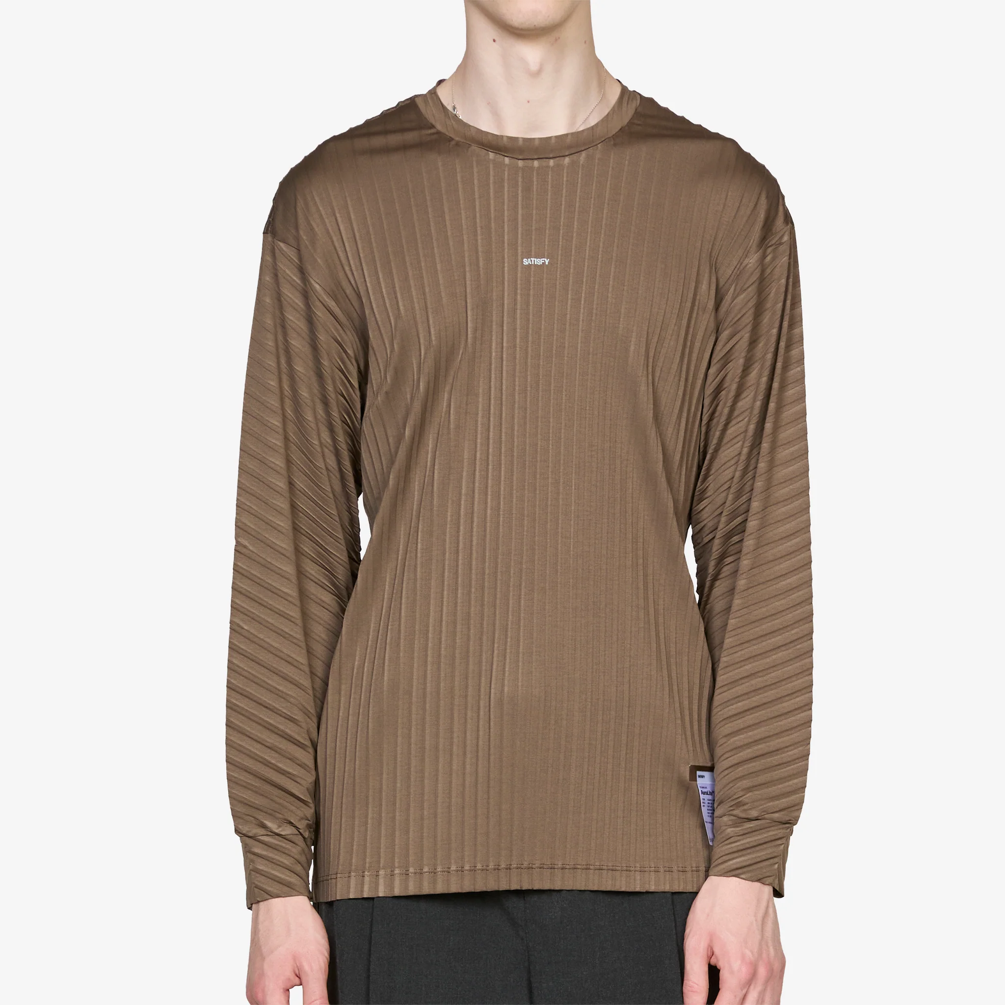 AuraLite™ Pleated Long T-Shirt Olive - Image 5