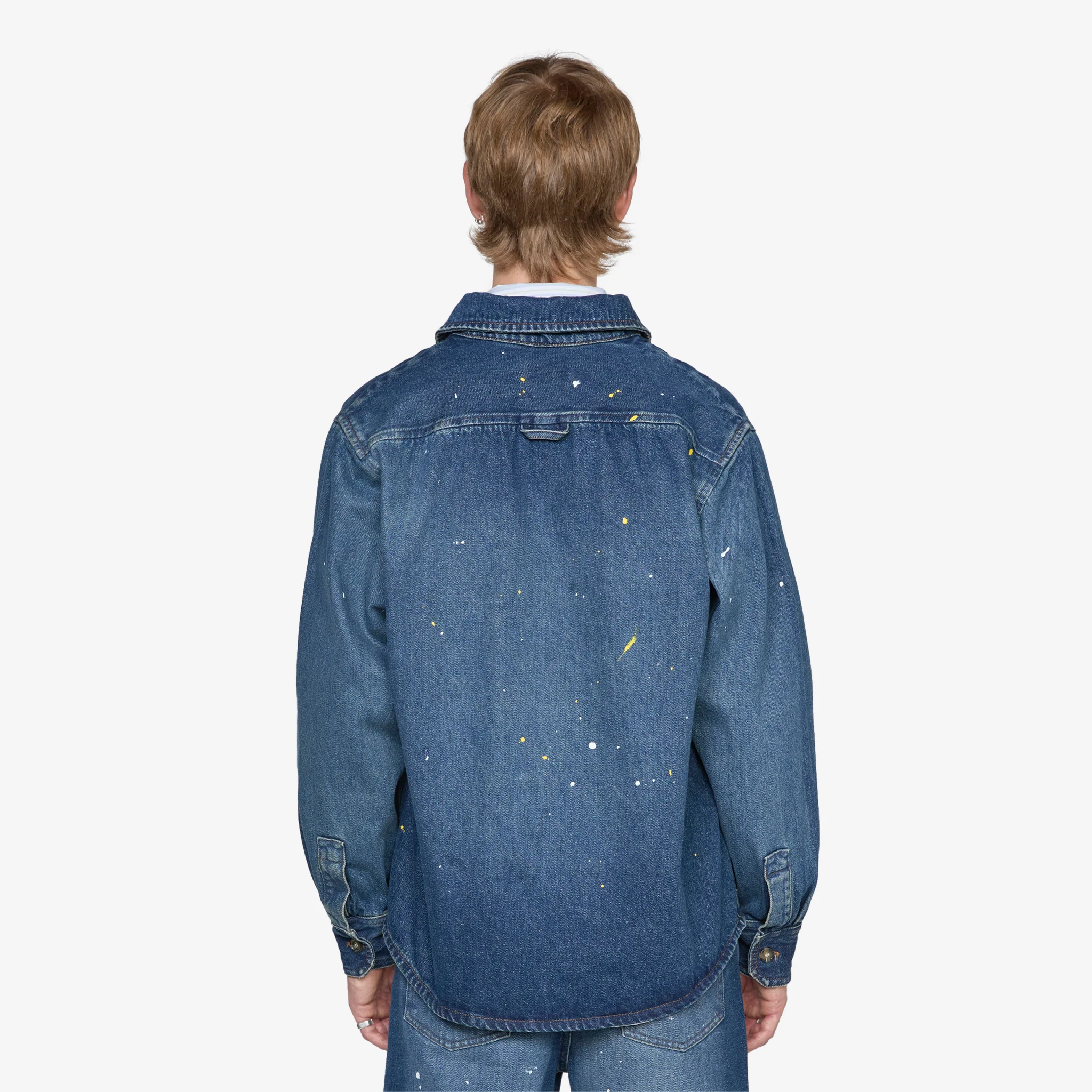 Basil Overshirt Stonewashed Indigo - Image 3