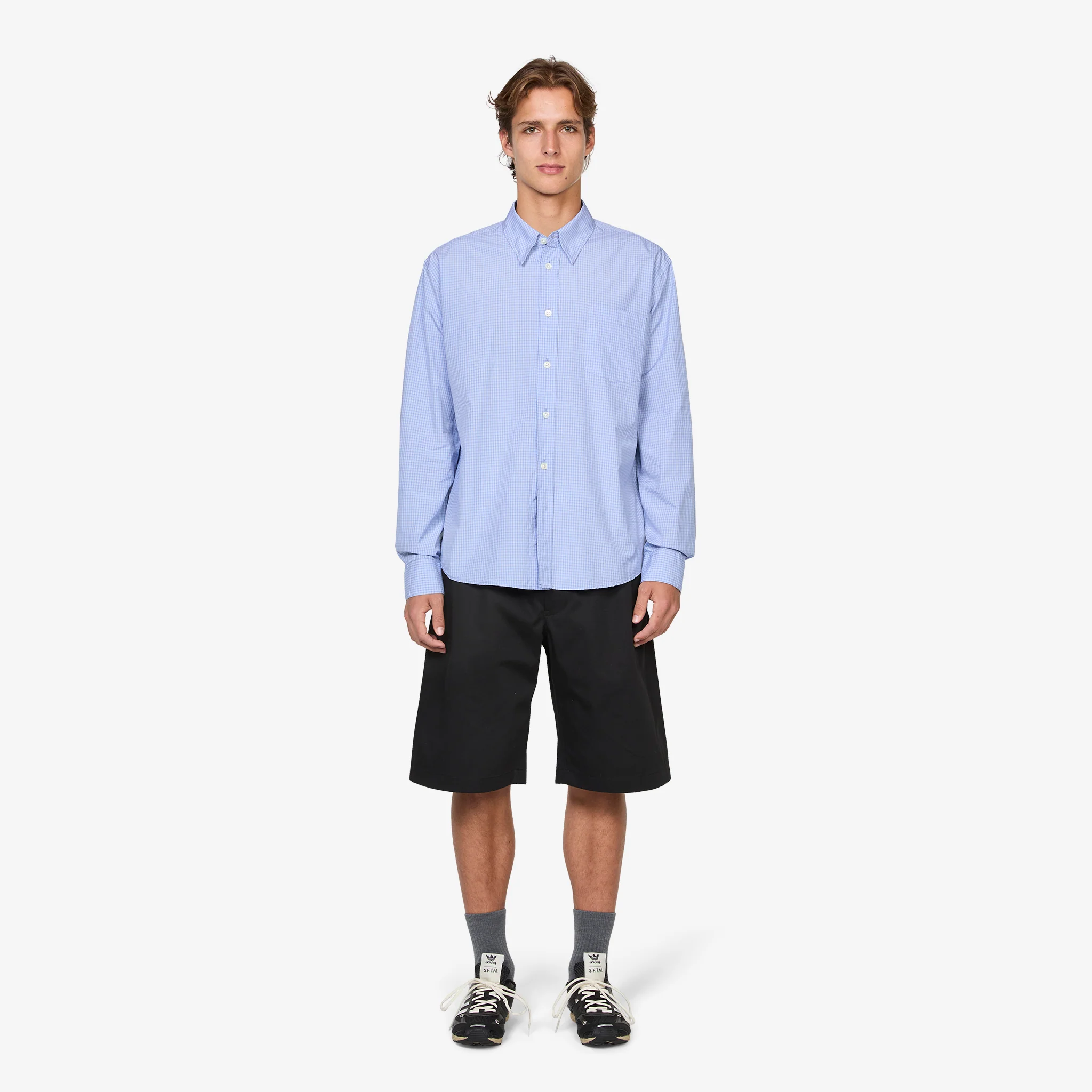 Beyond BD Shirt Micro Chip Check Super Poplin - Image 4