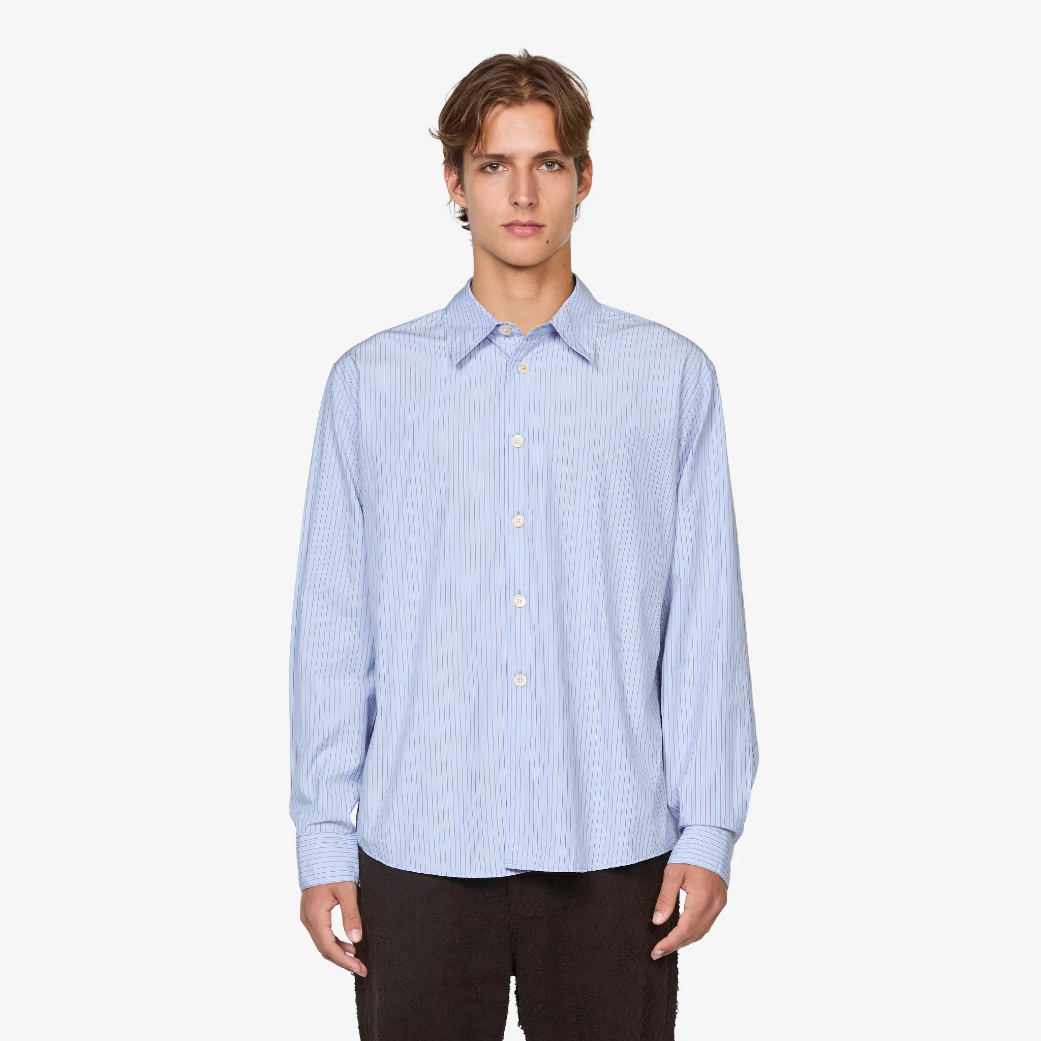 Beyond Shirt Typewriter Stripe Poplin