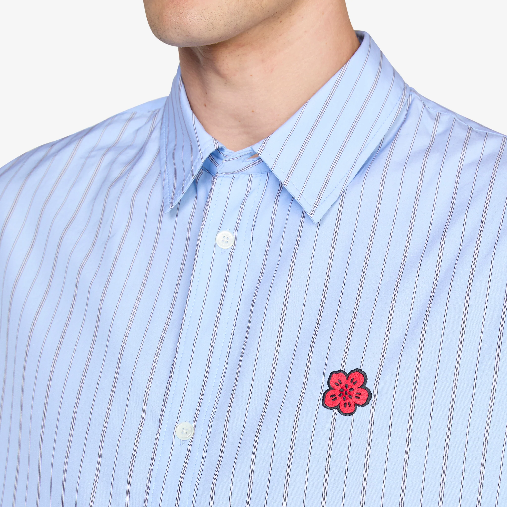 'Boke Flower' Shirt Sky Blue - Image 2