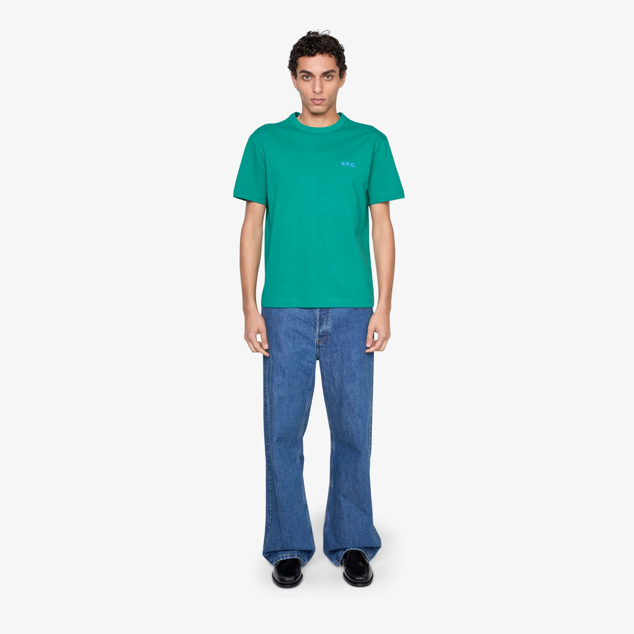 Boxy Petit VPC T-Shirt Green | Blue - Image 3