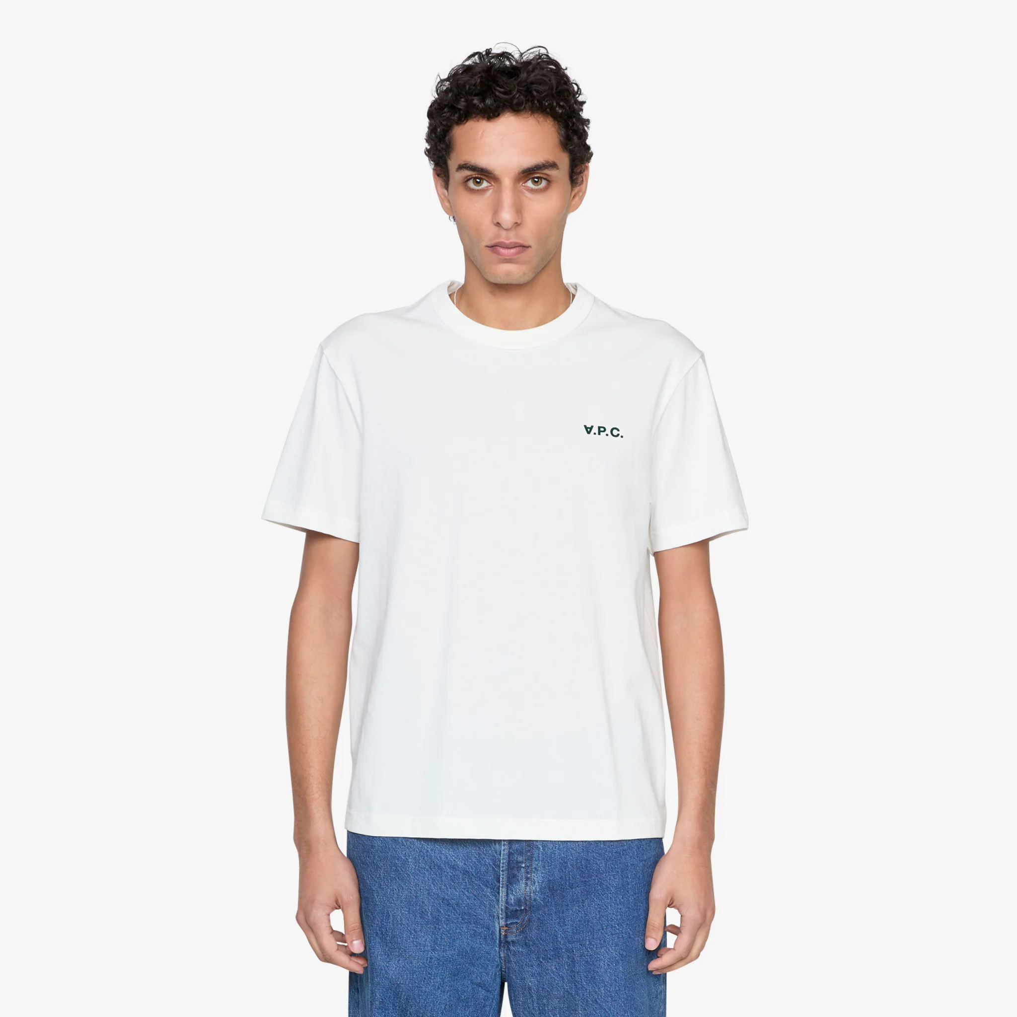 Boxy Petit VPC T-Shirt White | Green