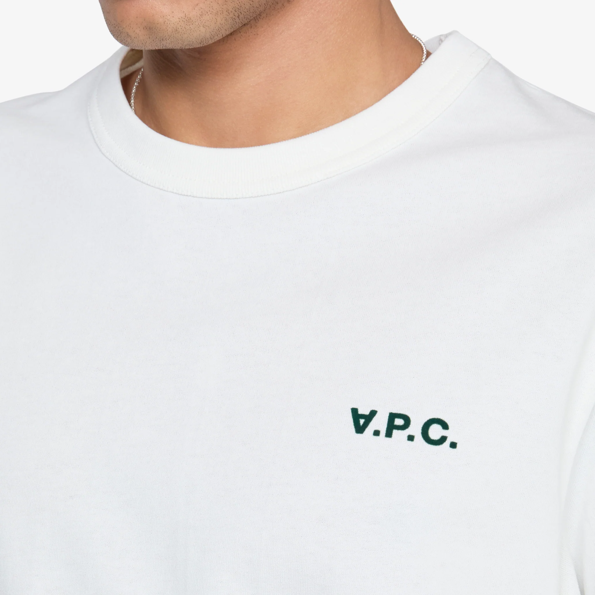 Boxy Petit VPC T-Shirt White | Green - Image 2