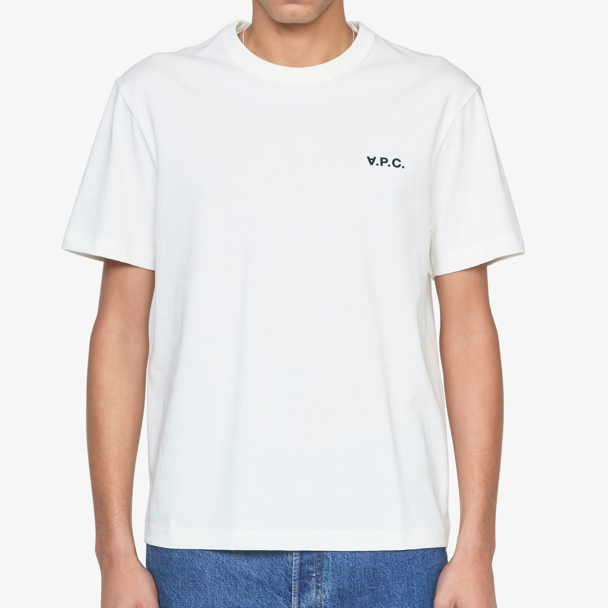 Boxy Petit VPC T-Shirt White | Green - Image 4