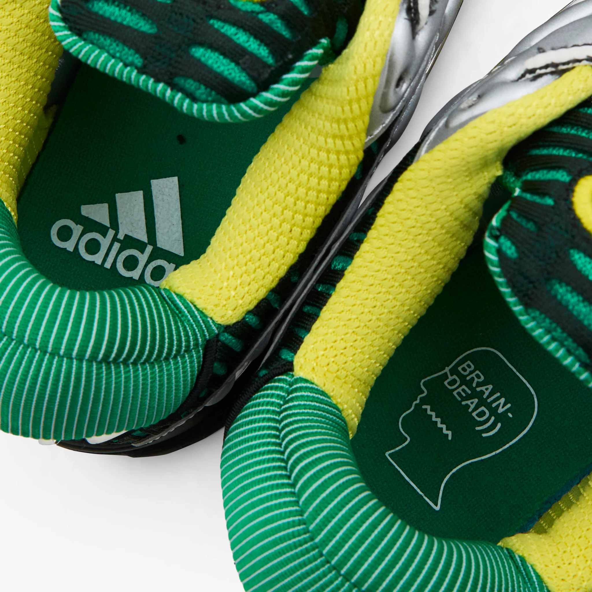 Brain Dead x Climacool 2 Core Black | Impact Yellow | Silver Metallic - Image 7