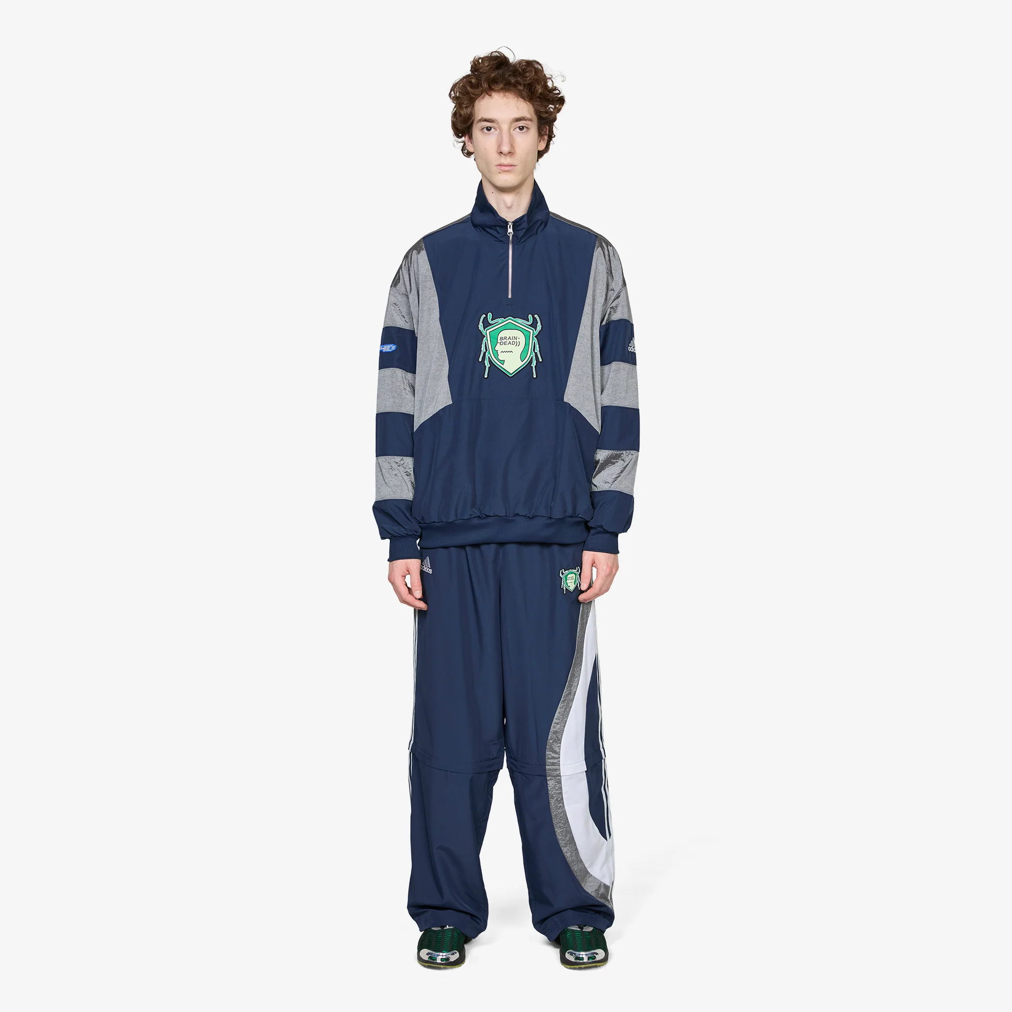 Brain Dead x Track Top Collegiate Navy - Image 7