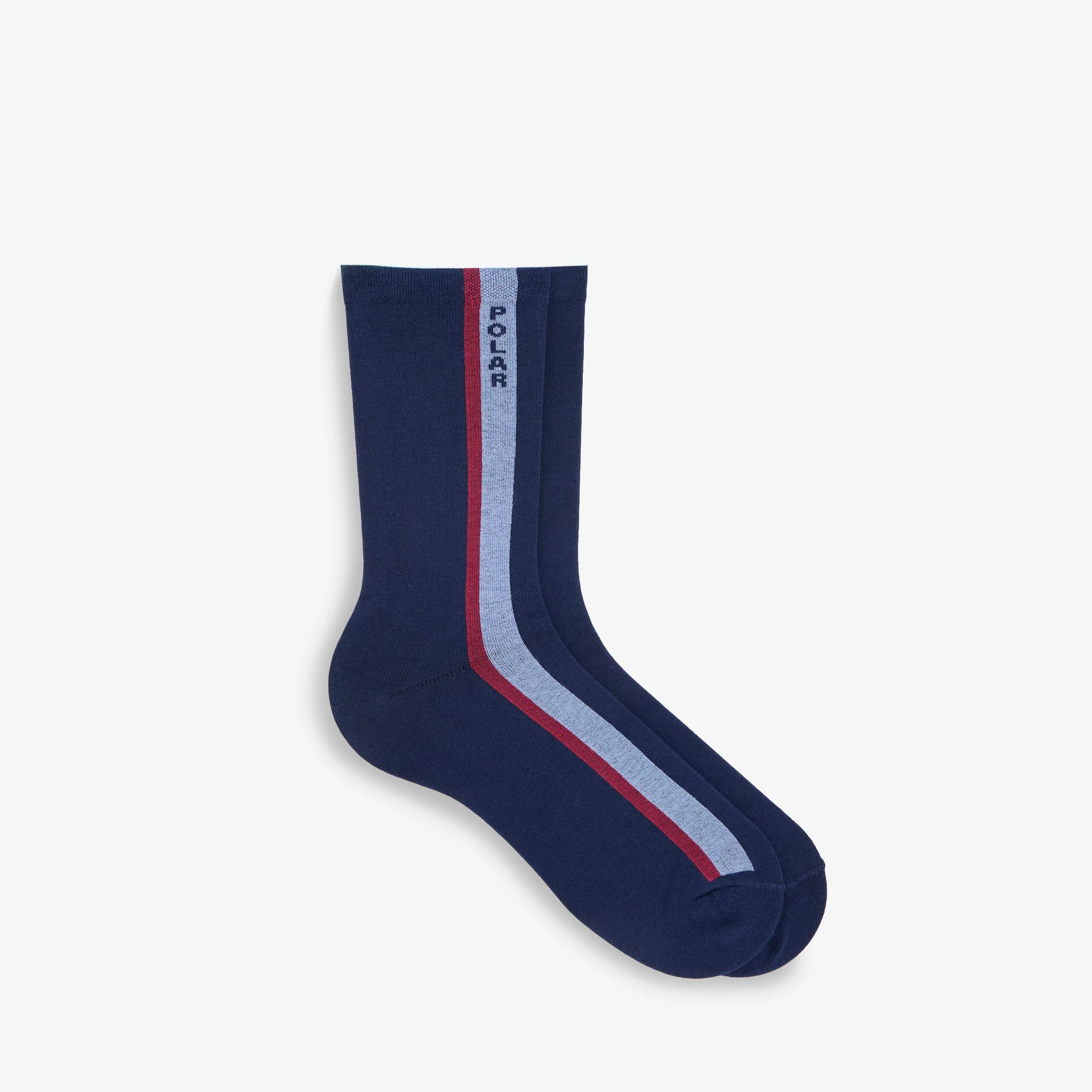 Business Socks Side Stripe Navy