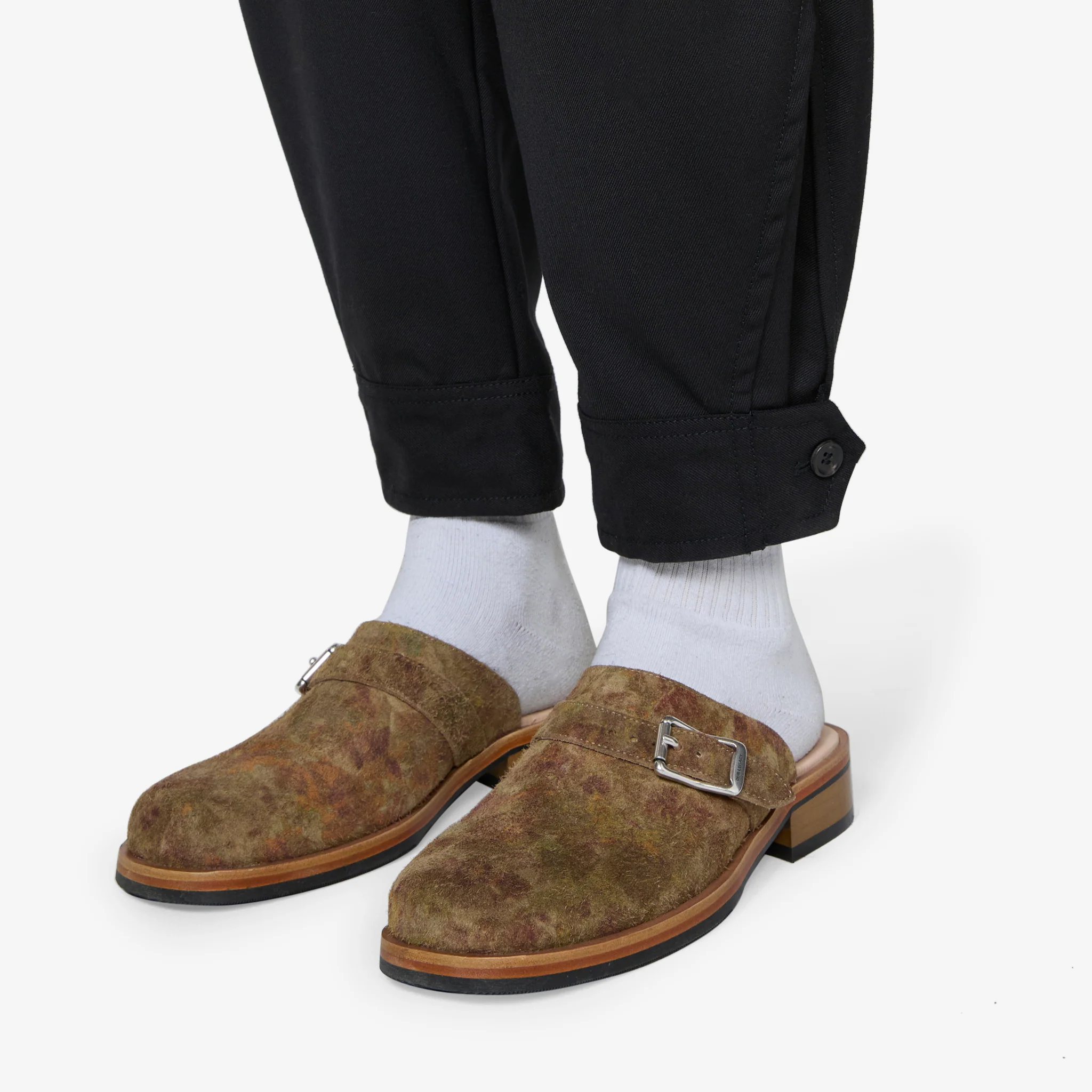 Button Cuff Pants Black - Image 2