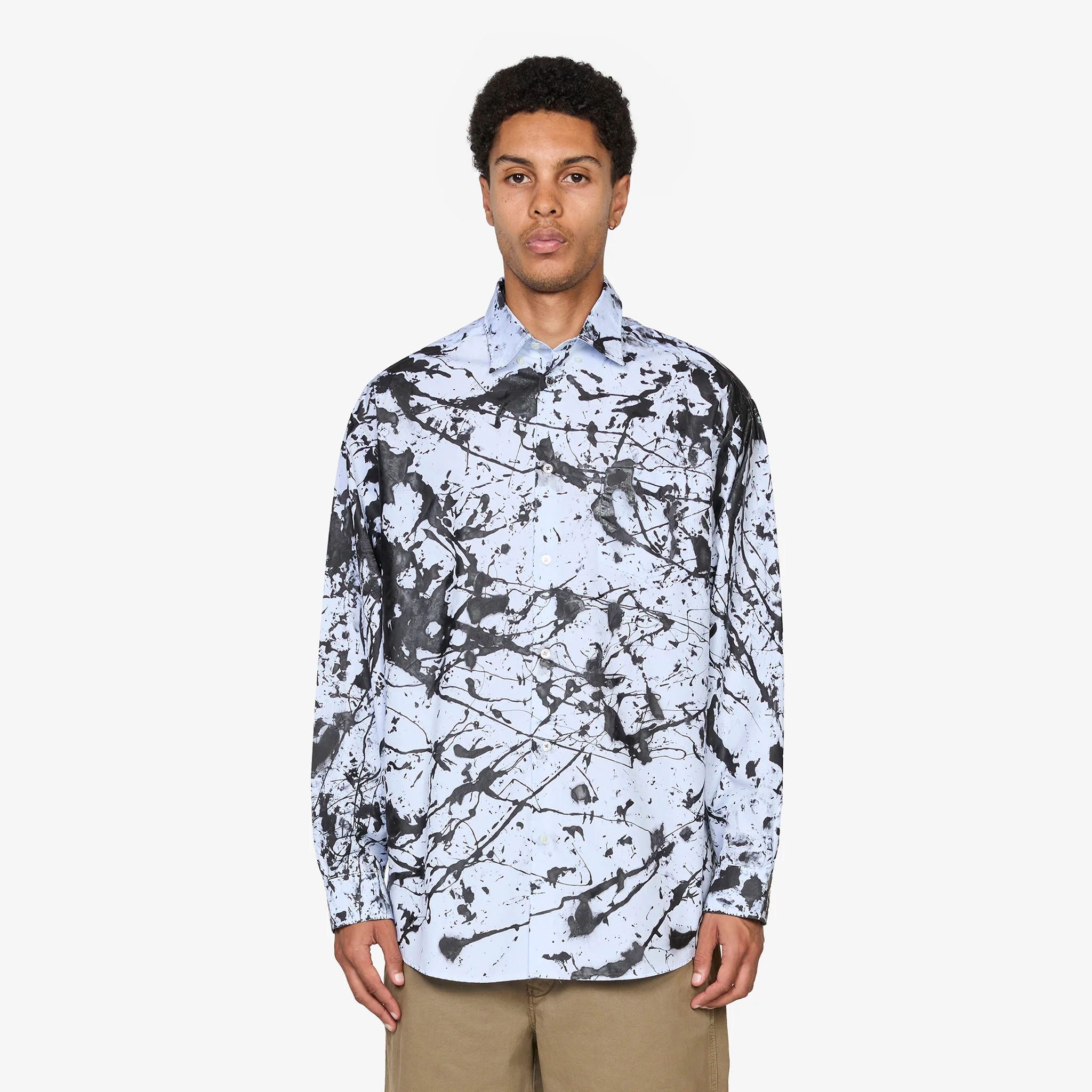 Button Down Shirt Hand-Painted