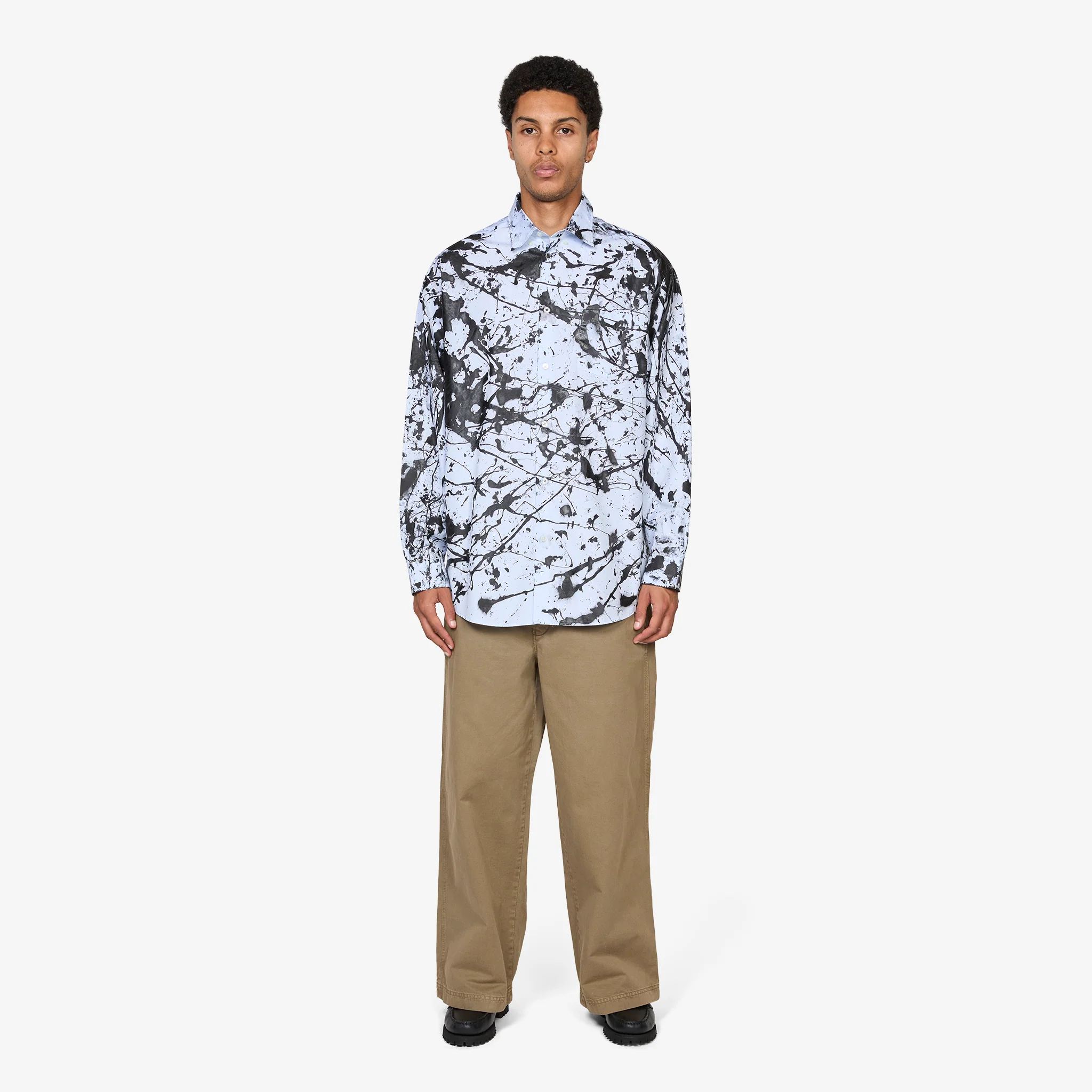 Button Down Shirt Hand-Painted - Image 4