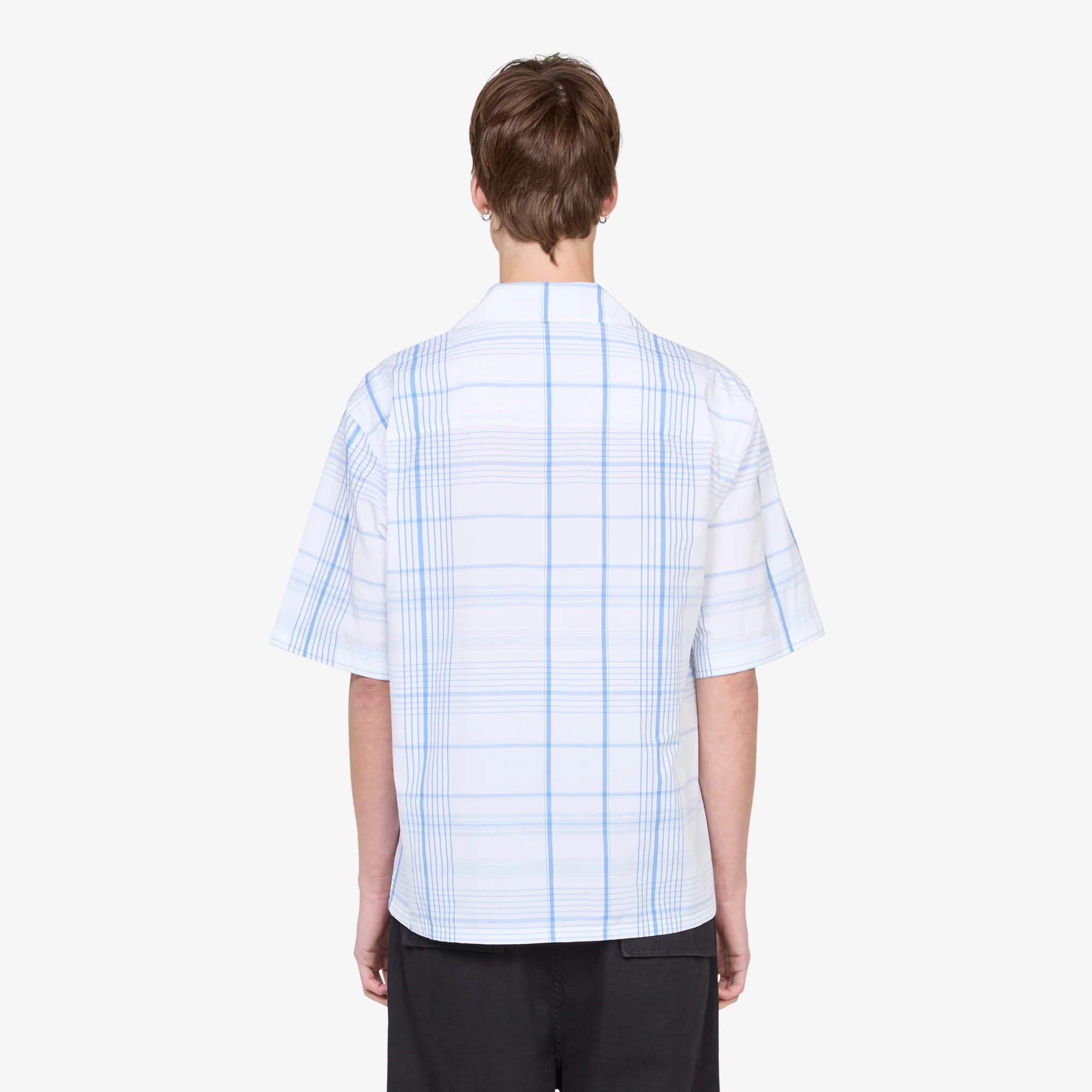 Checkered Bowling Shirt Lilly White - Image 3