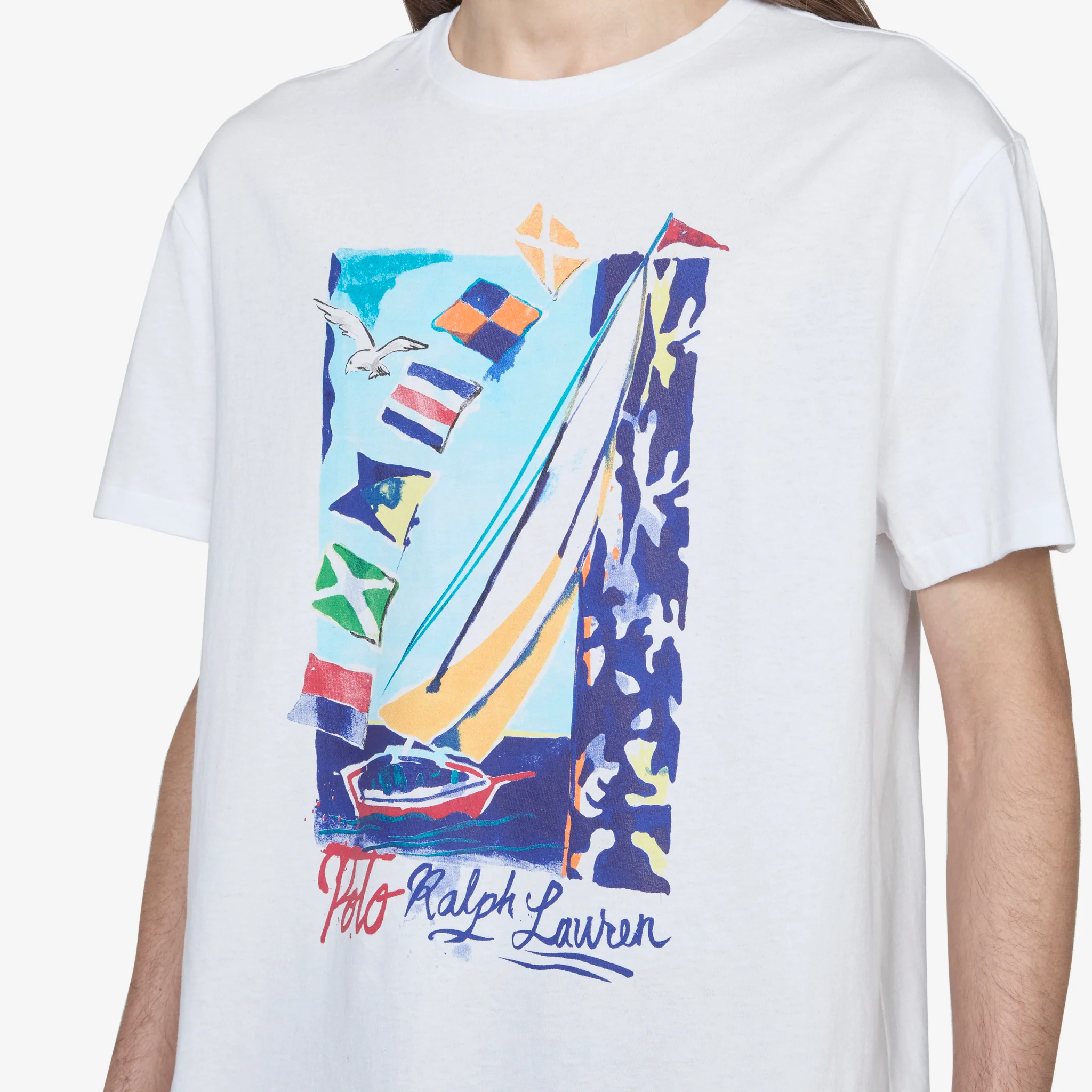 Classic Fit Sailboat Jersey T-Shirt Classic Oxford White - Image 2