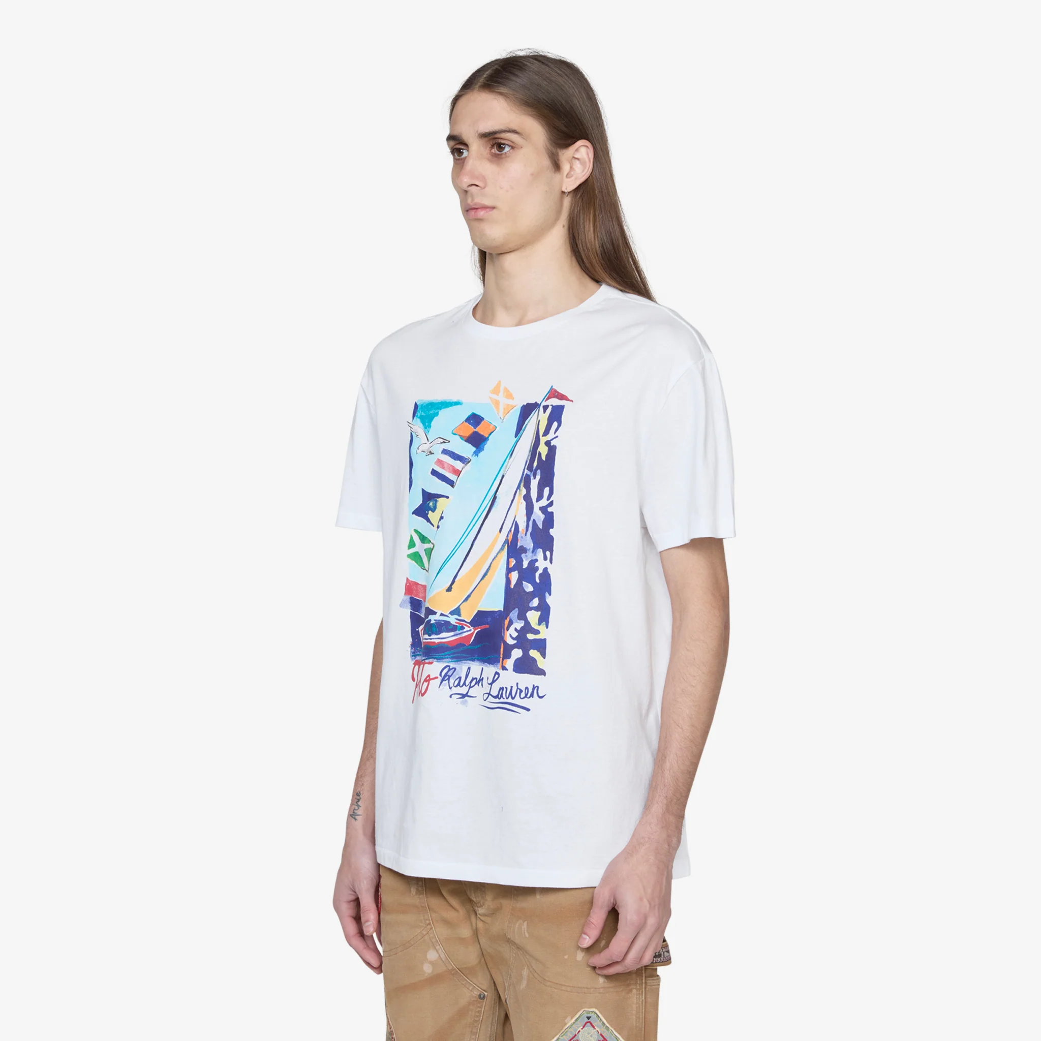 Classic Fit Sailboat Jersey T-Shirt Classic Oxford White - Image 4
