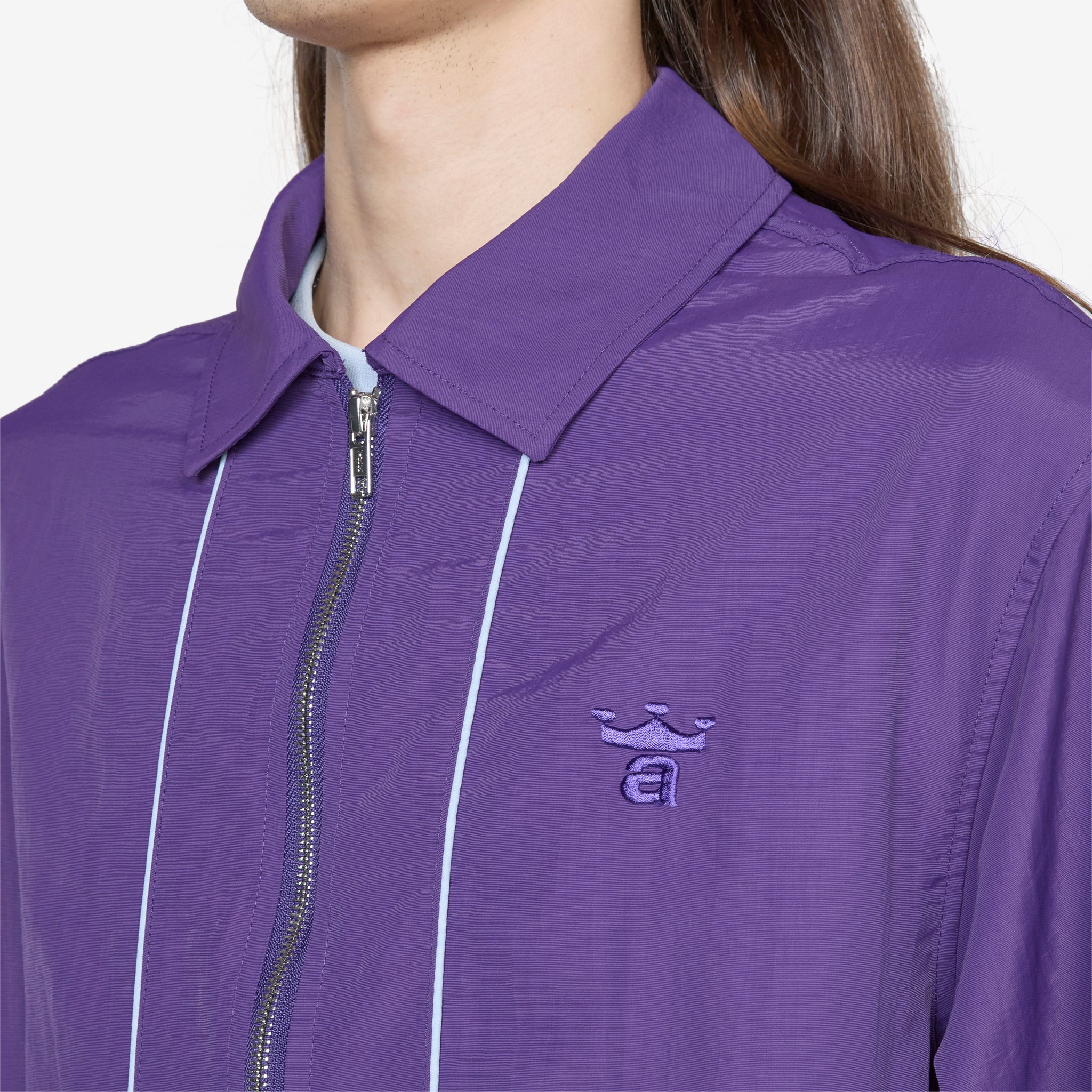 Classic Logo Coaches Jacket Purple - Image 5