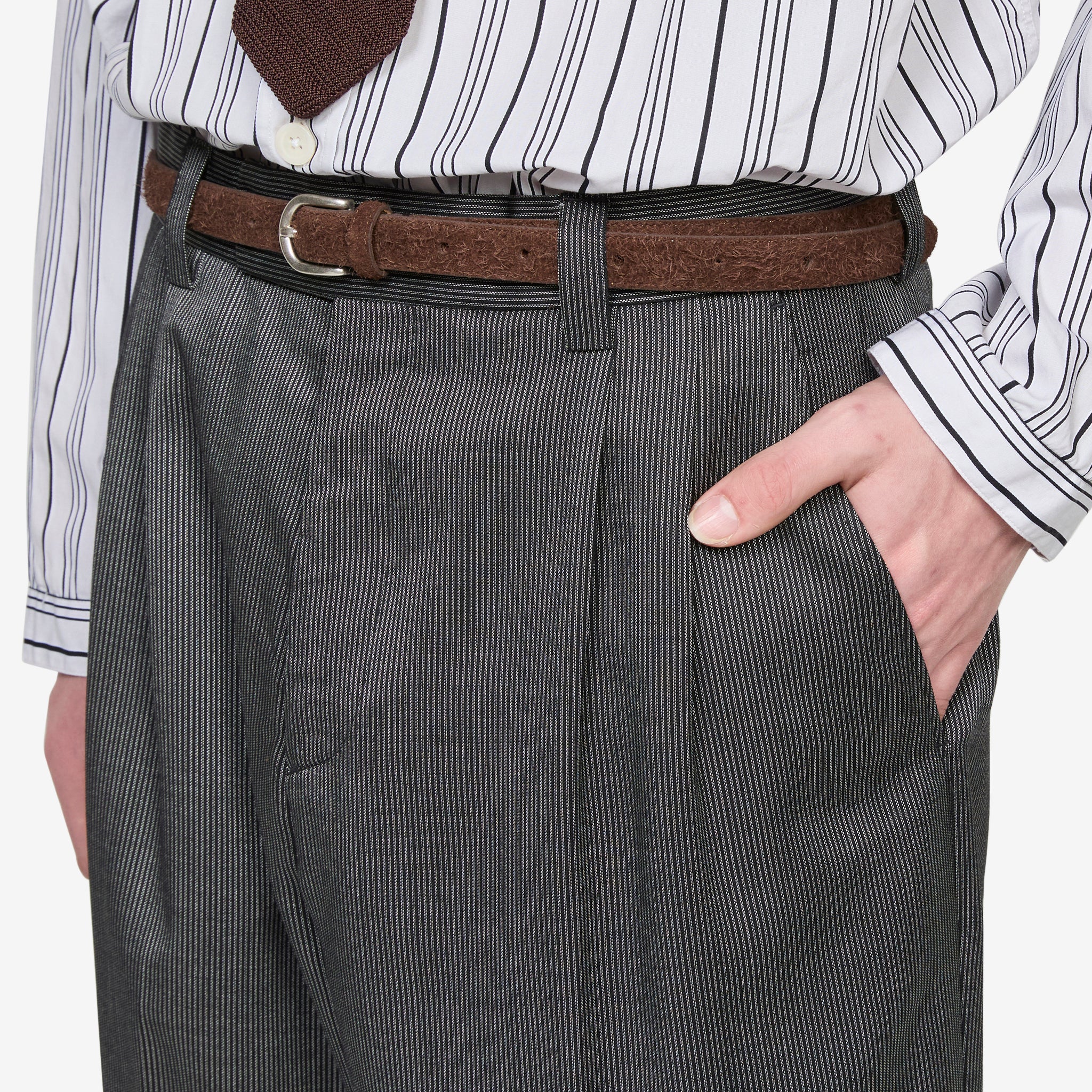 Classic Trousers Fine Silver Stripe - Image 2