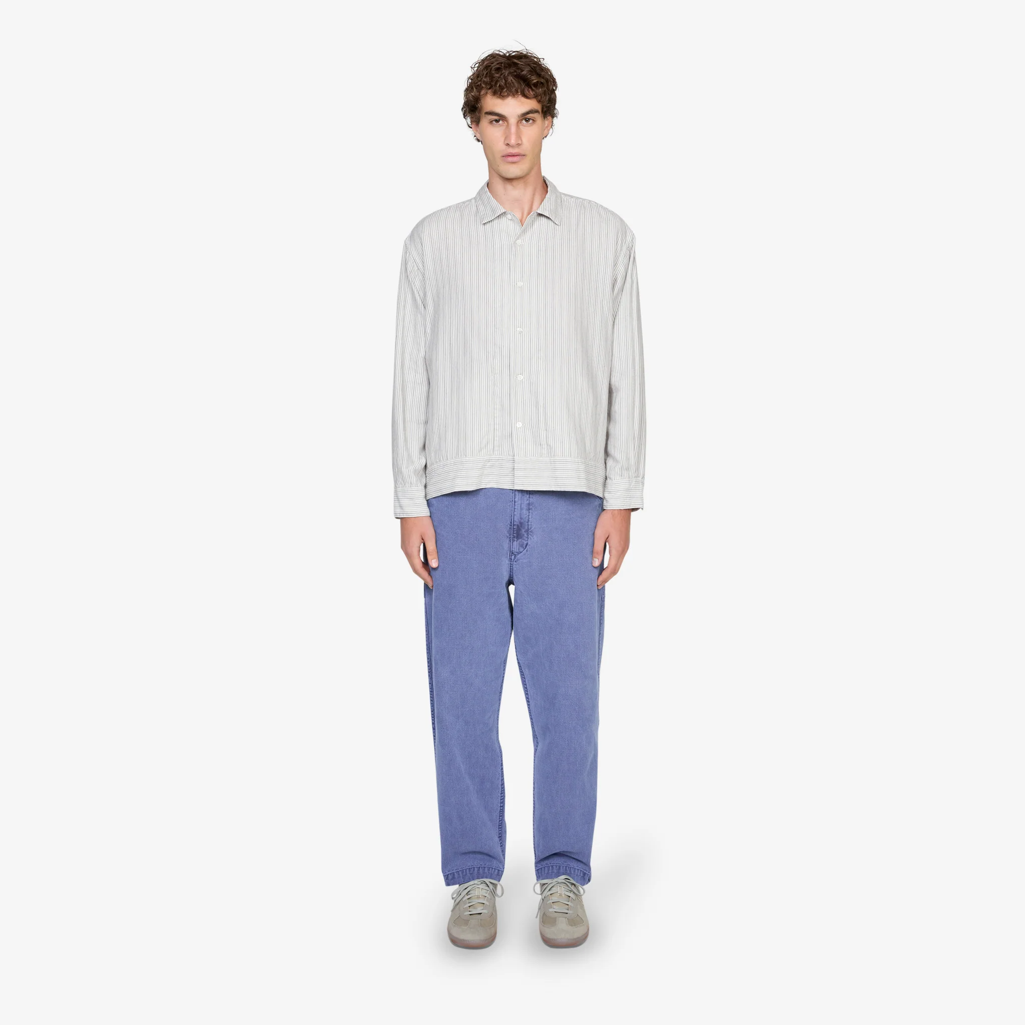 Claud Stripe Shirt Off White - Image 5