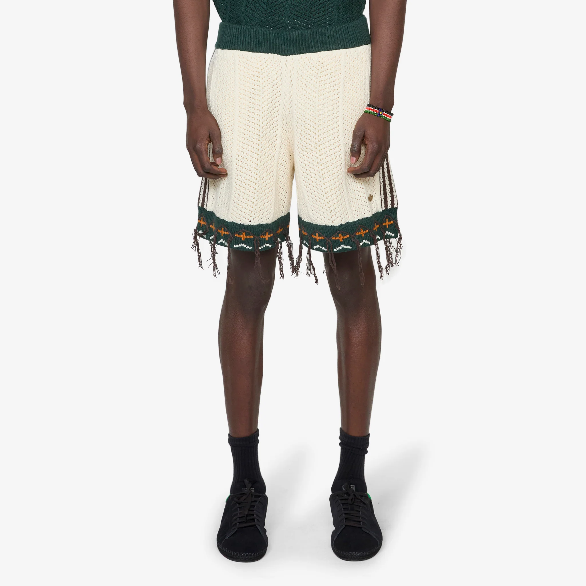CLOT by Edison Chen x Crochet Shorts Cream White