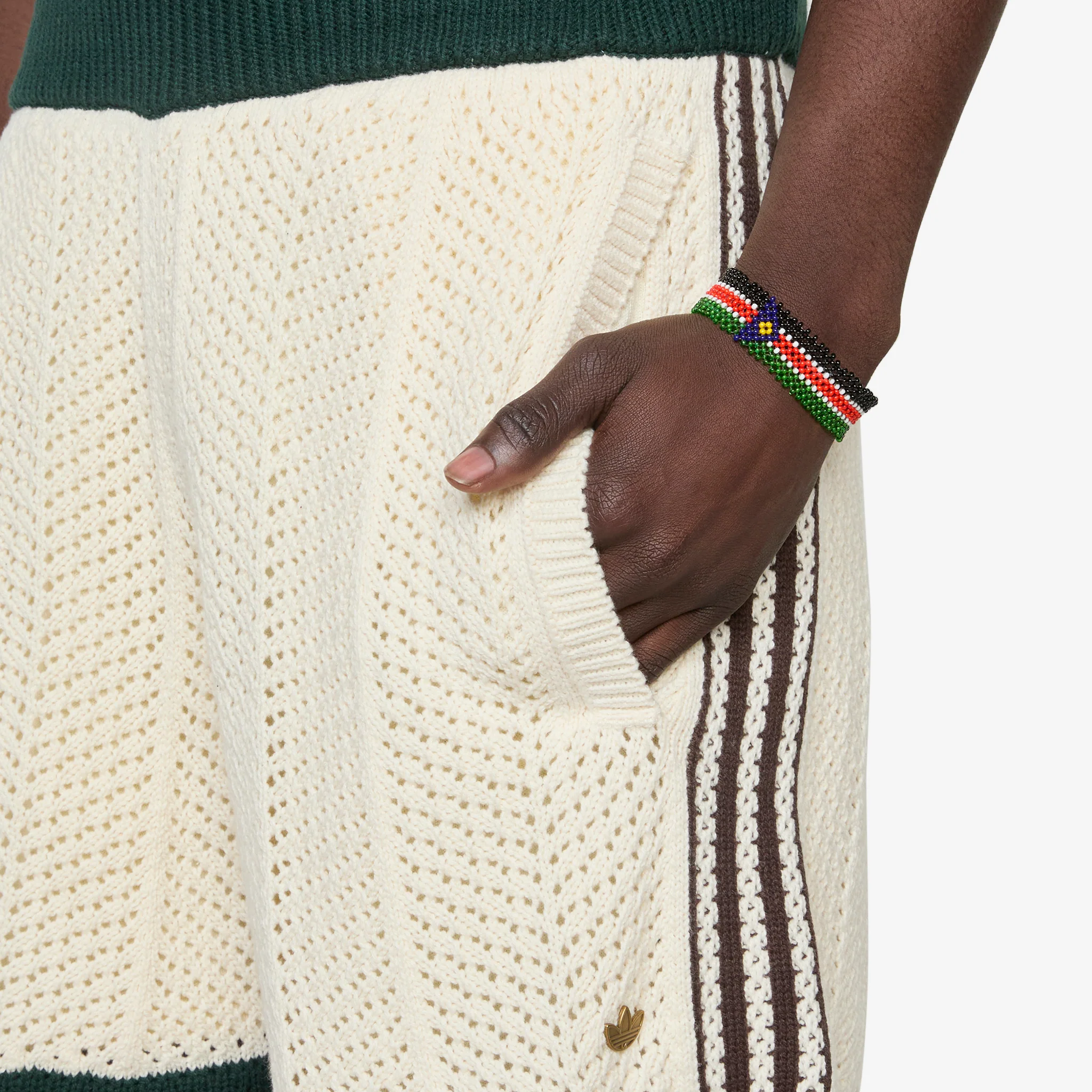 CLOT by Edison Chen x Crochet Shorts Cream White - Image 2