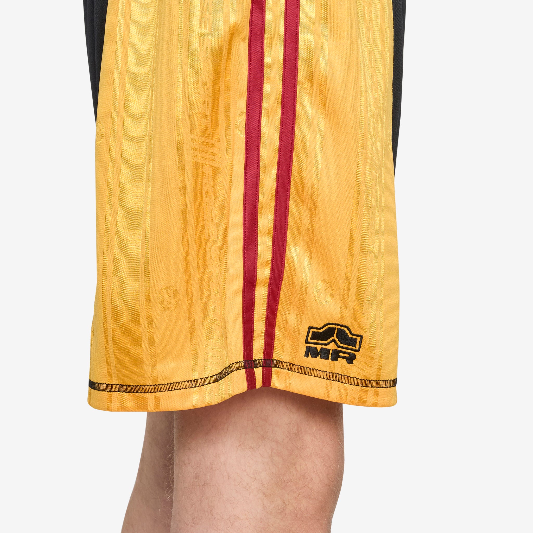 Collage Football Shorts Black | Gold - Image 3