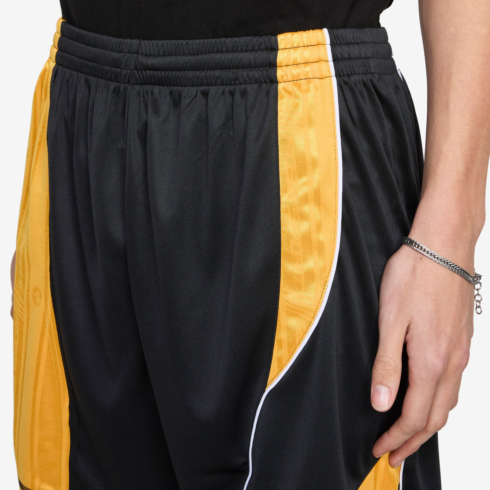 Collage Football Shorts Black | Gold - Image 4