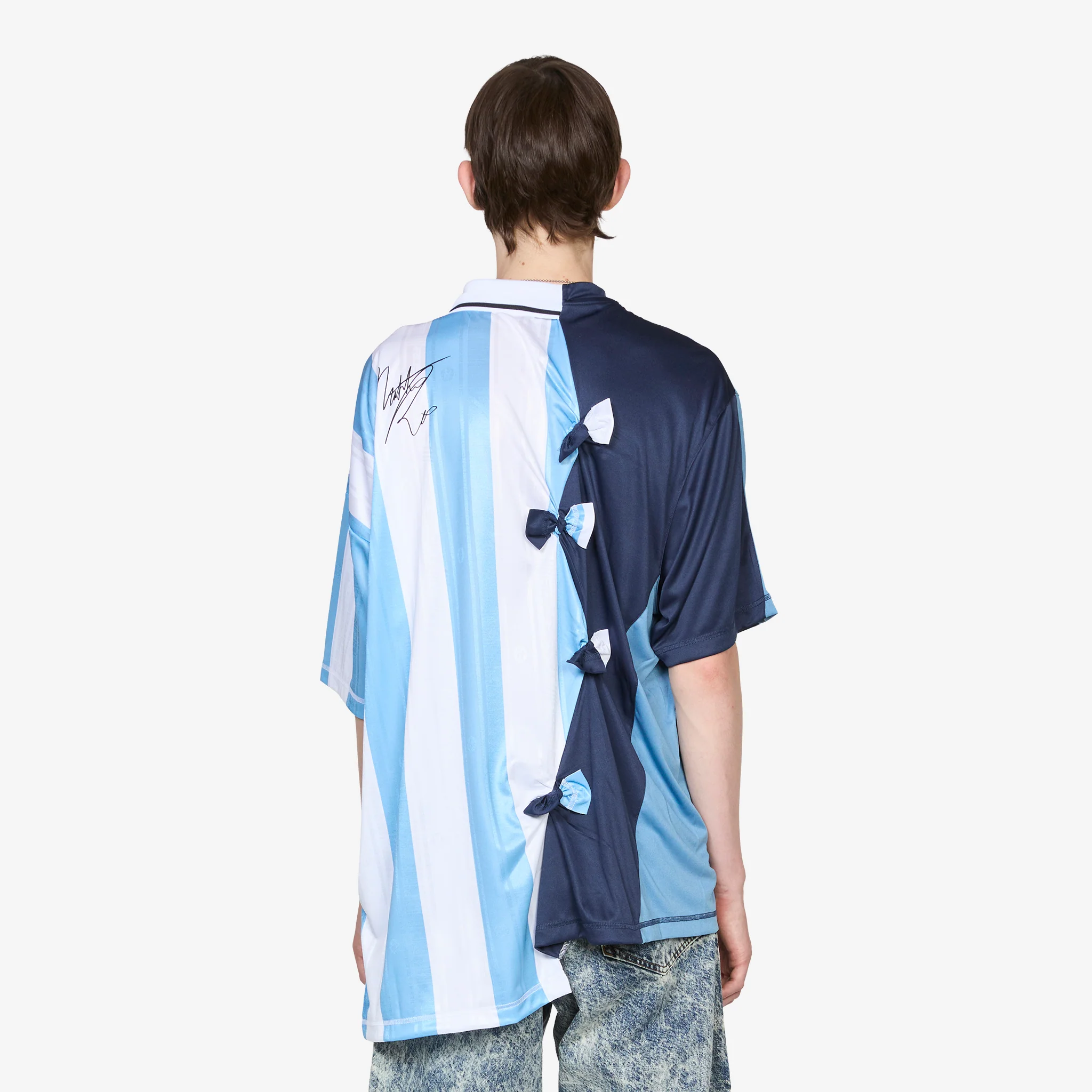 Collage Football Top Blue - Image 2