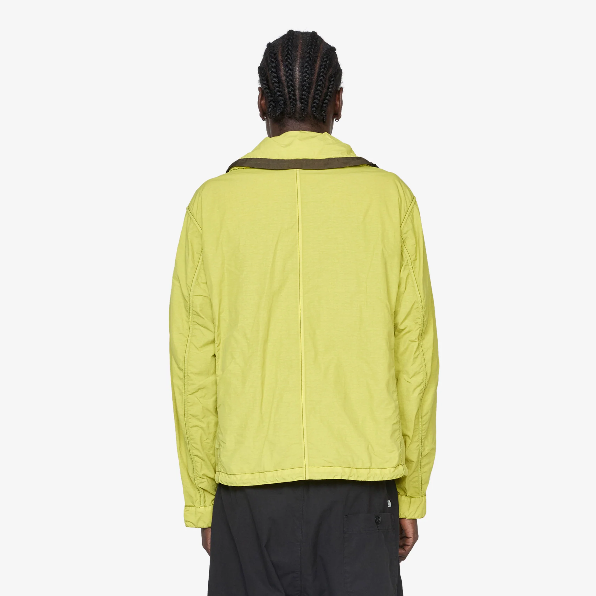 Contrast Flatt Nylon Hooded Jacket Cress Green - Image 8