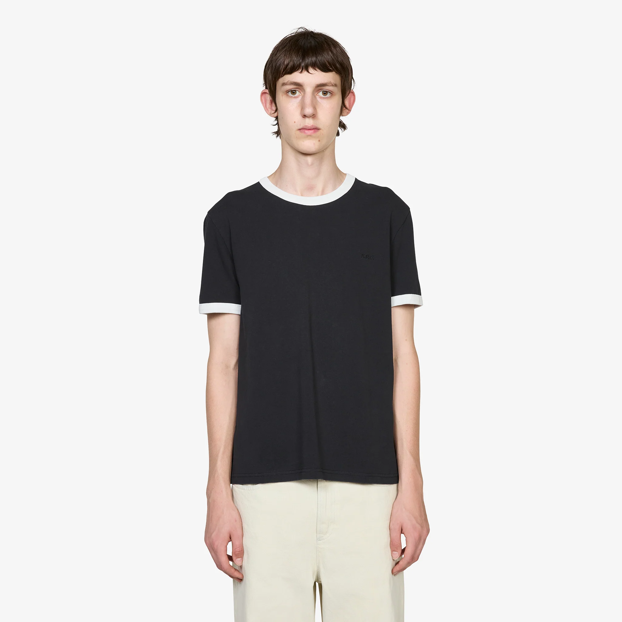 Contrast T-Shirt Black