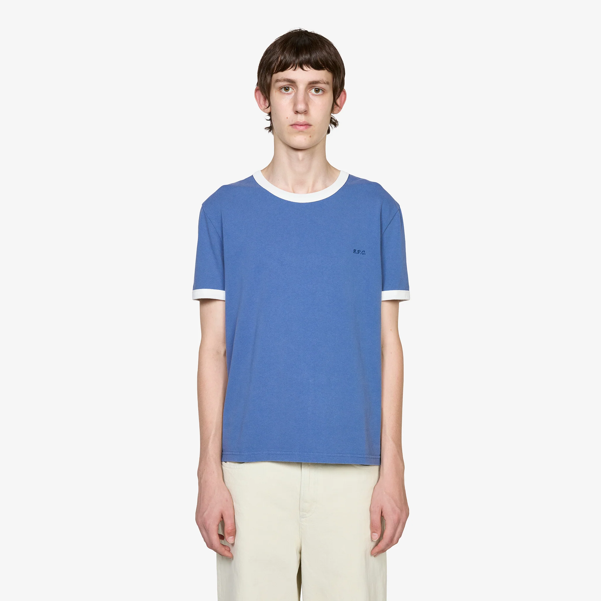 Contrast T-Shirt Blue