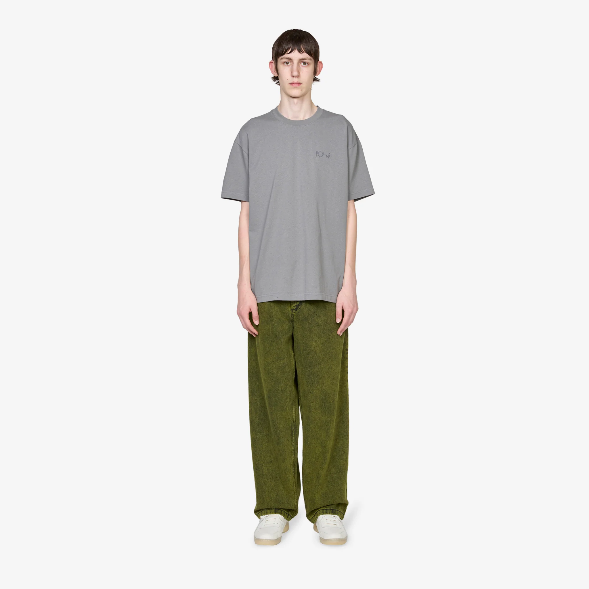 Contrast T-Shirt | Stroke Logo Grey - Image 5