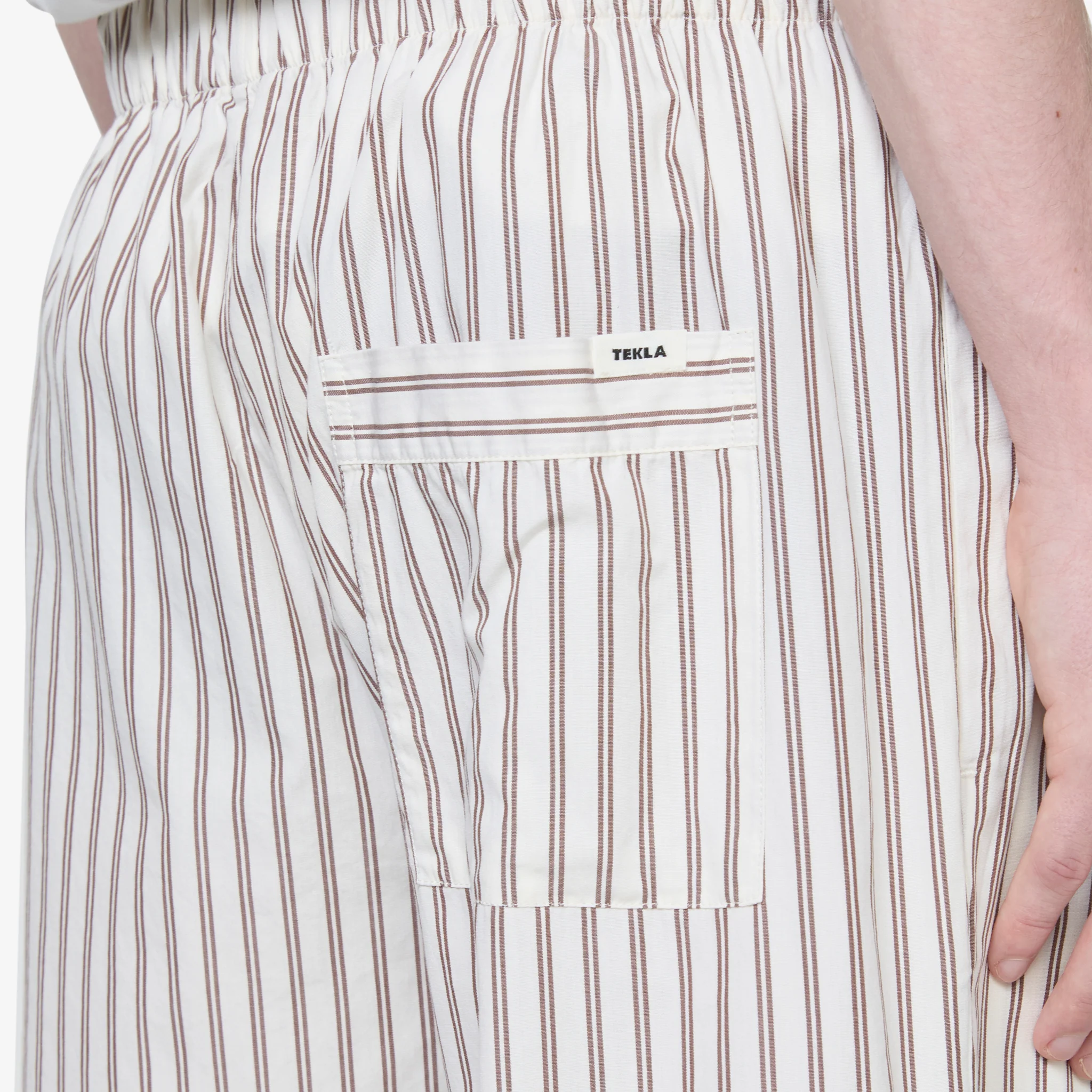 Cotton Poplin Pyjama Pant Hopper Stripes - Image 6