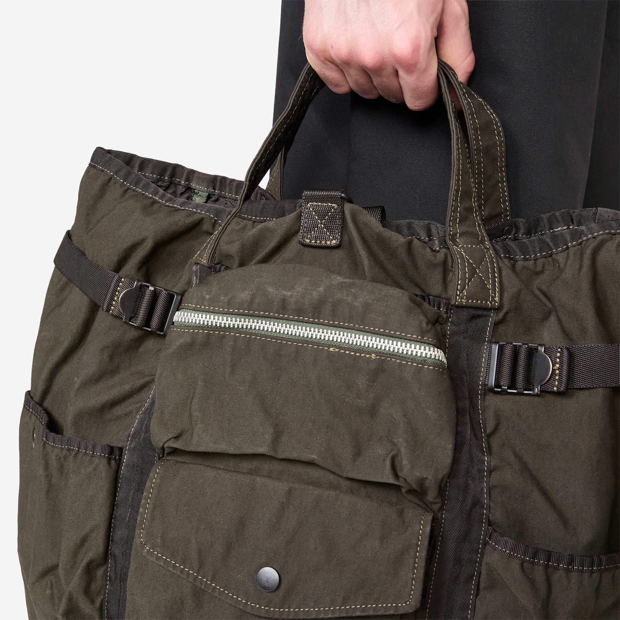 Crag 2-Way Rucksack Khaki - Image 5
