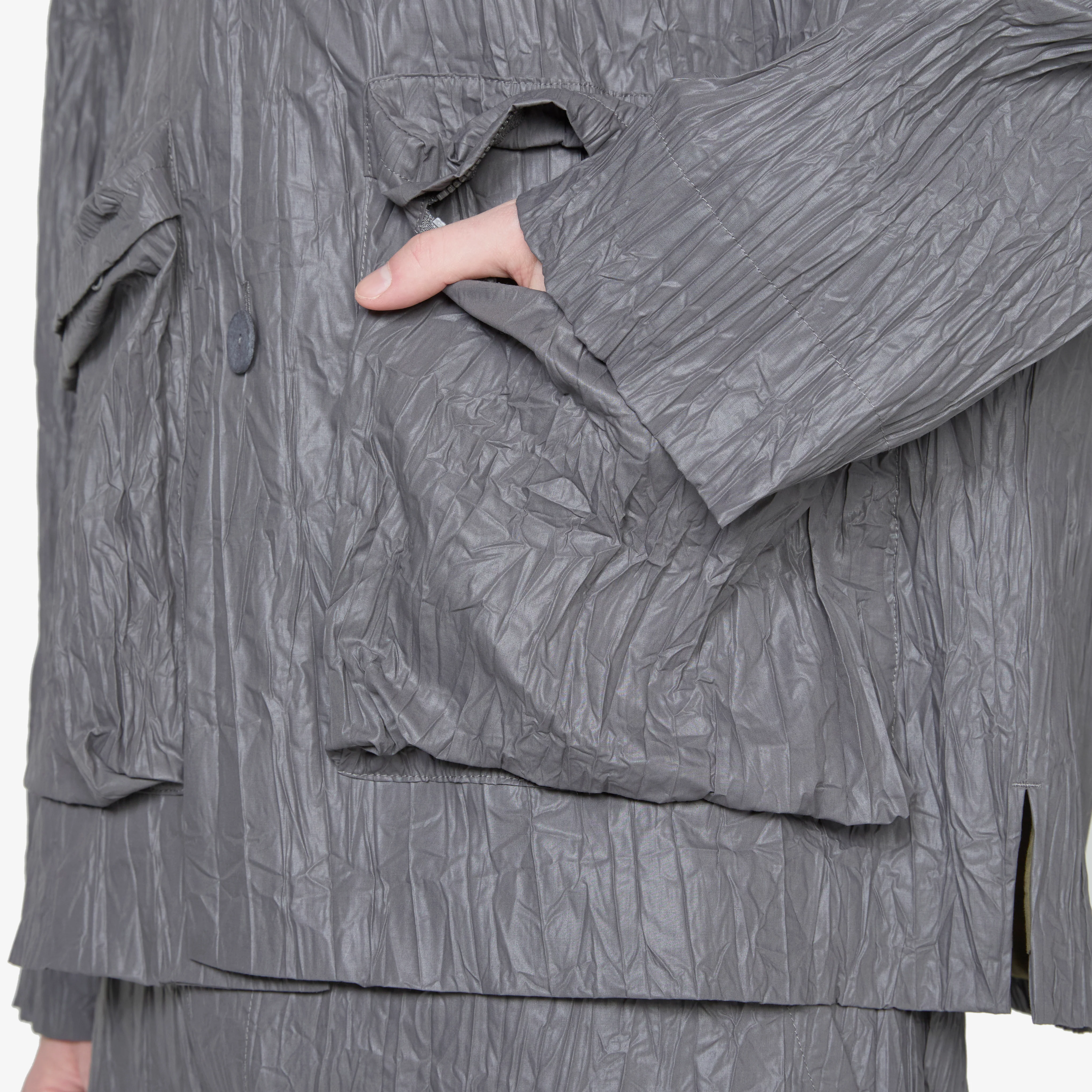 Crinkle Blazer Graphite - Image 3