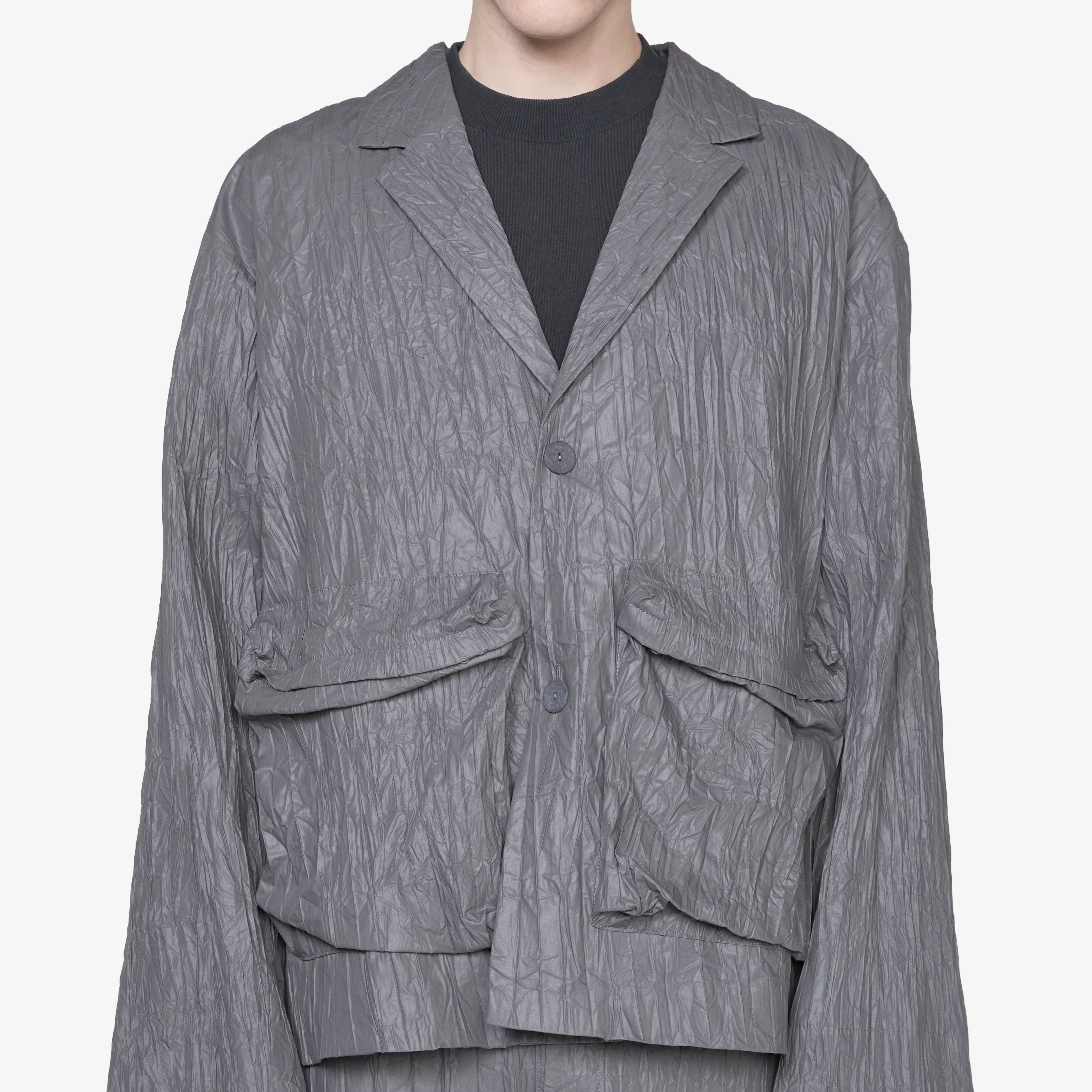 Crinkle Blazer Graphite - Image 5