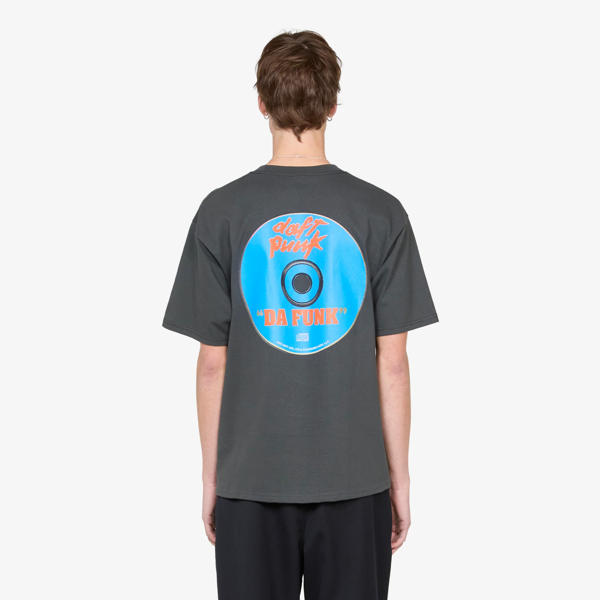 Daft Punk Da Funk T-Shirt Faded Black - Image 2