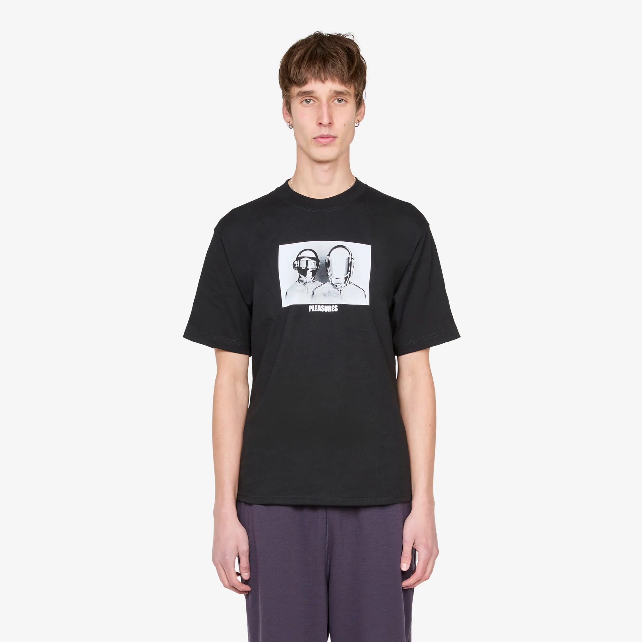 Daft Punk Inverted T-Shirt Black