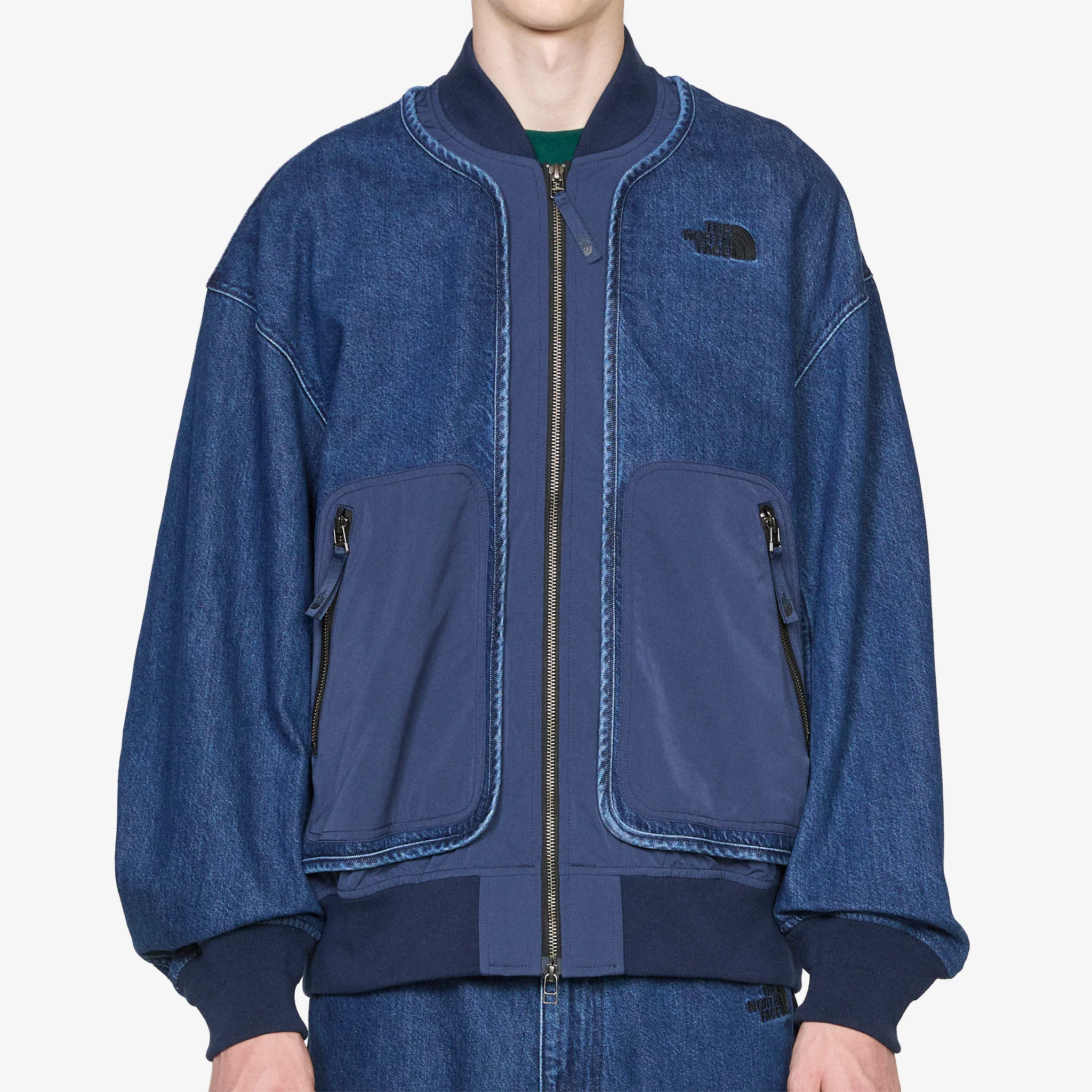 Denim Hybrid Jacket Estate Blue - Image 6