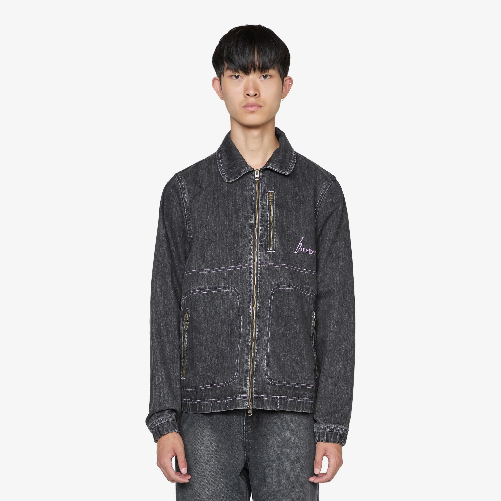 Device Denim Jacket Washed Grey