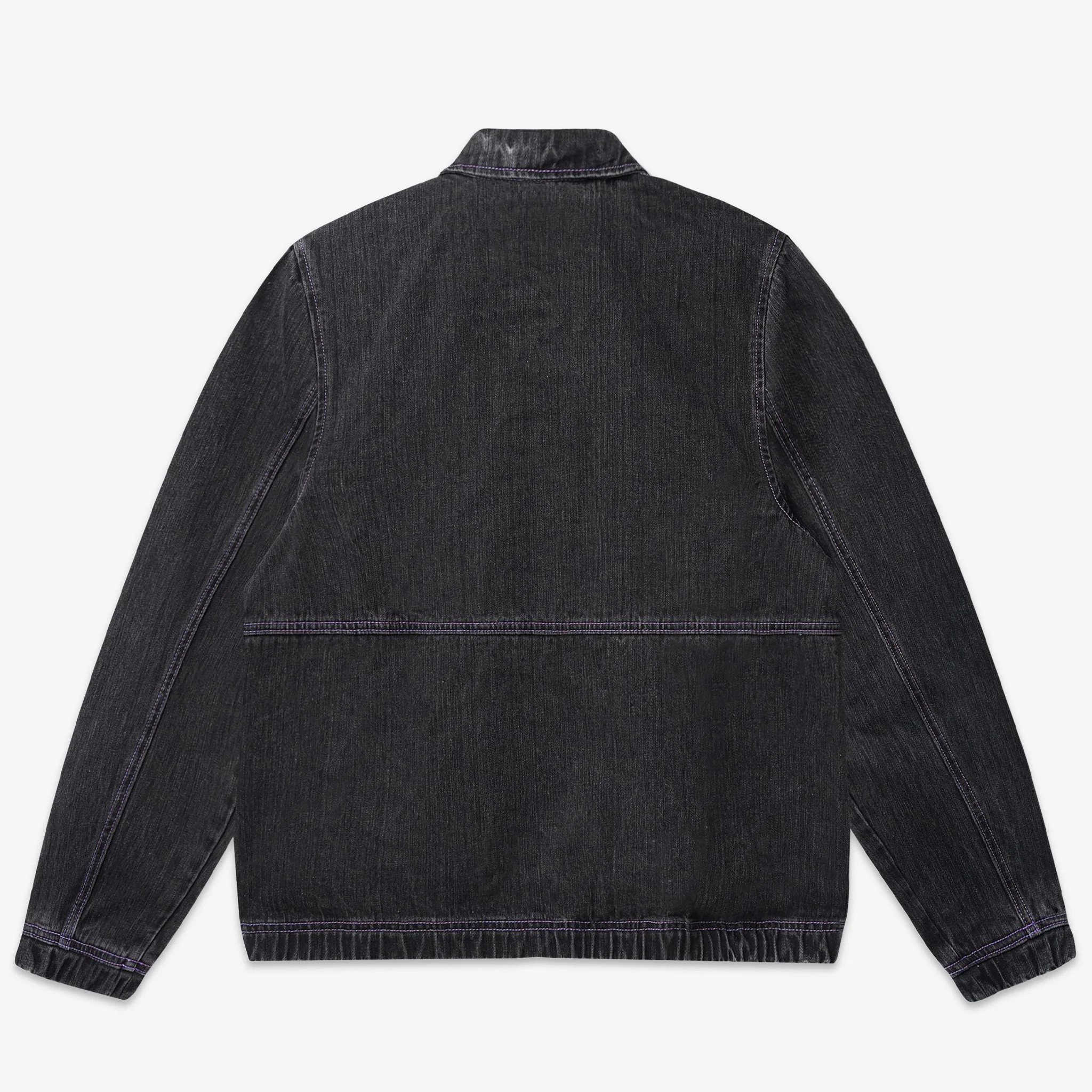 Device Denim Jacket Washed Grey - Image 4