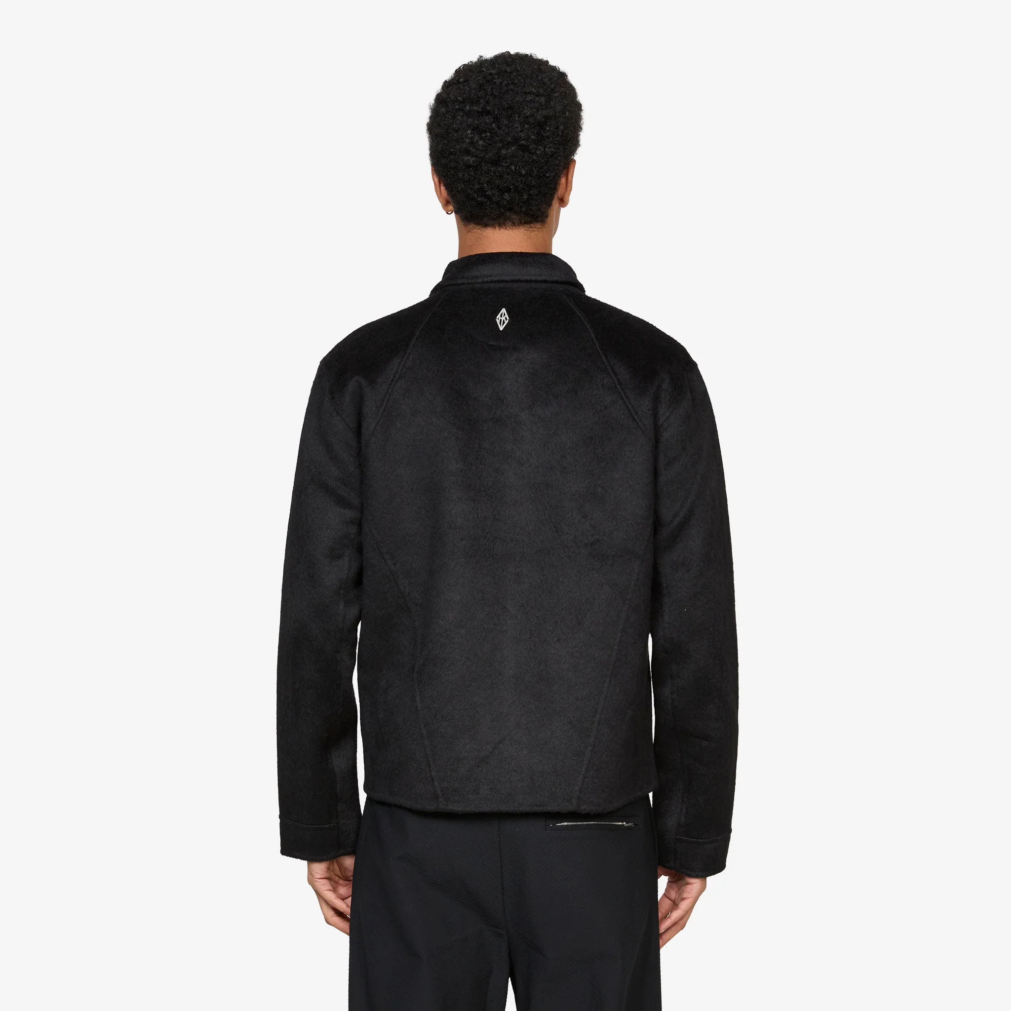 Diamond Boxy Jacket Black - Image 3