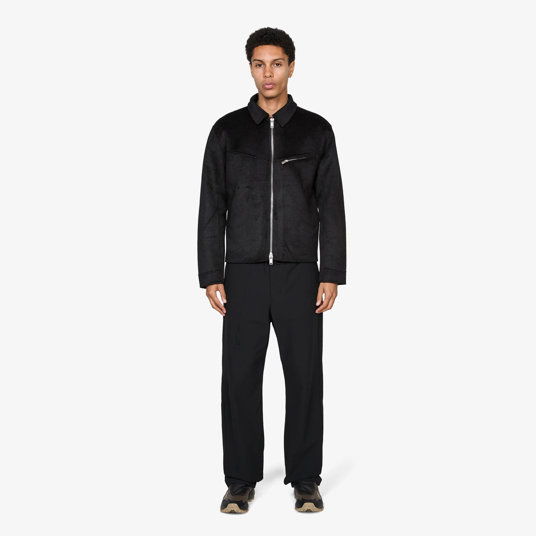 Diamond Boxy Jacket Black - Image 4