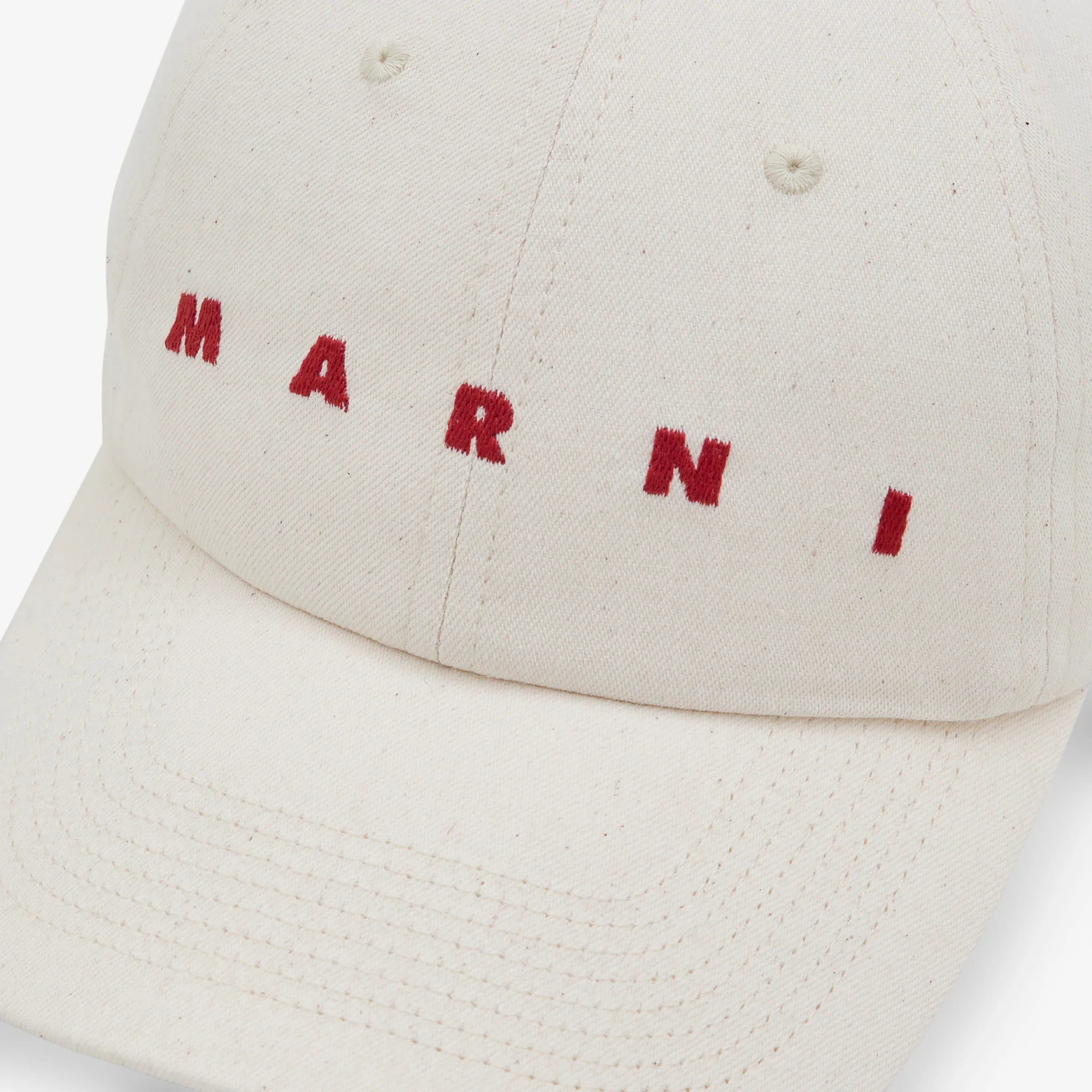 Embroidered Logo Baseball Cap Bone - Image 2